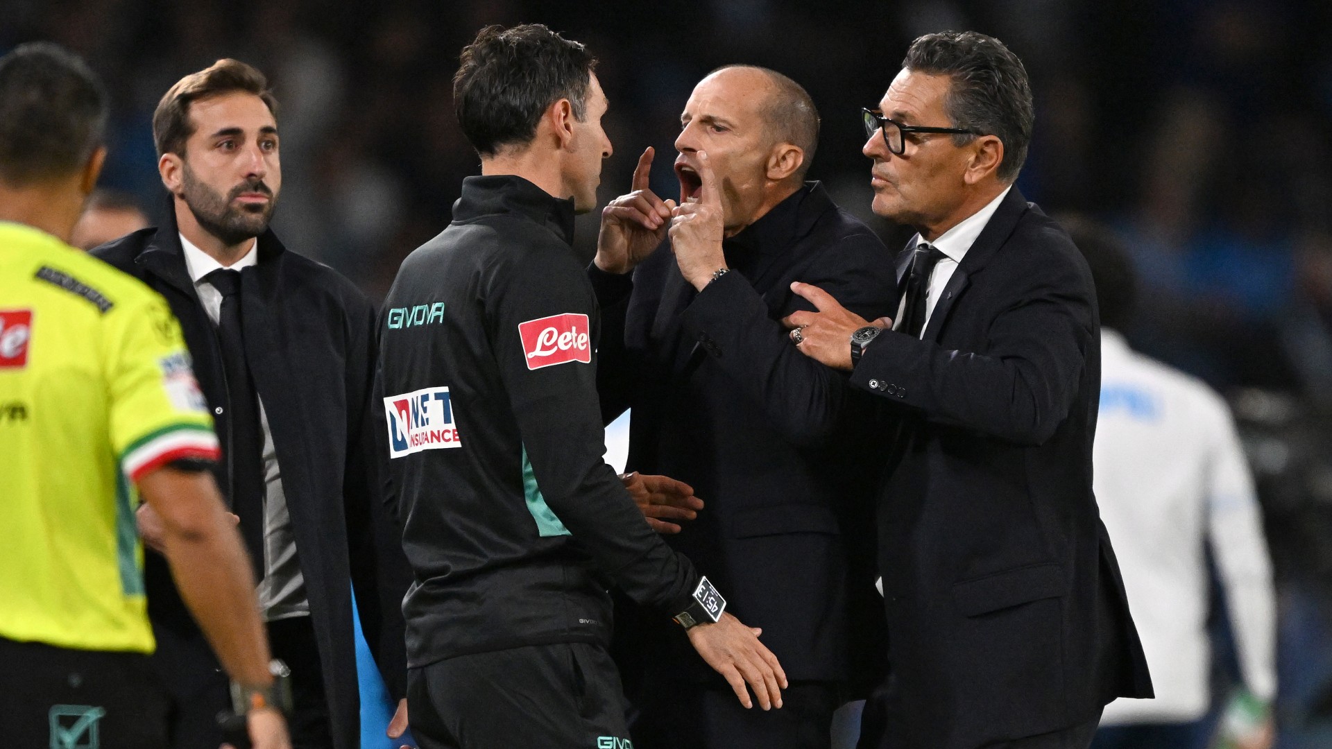 Allegri enraged by sending-off