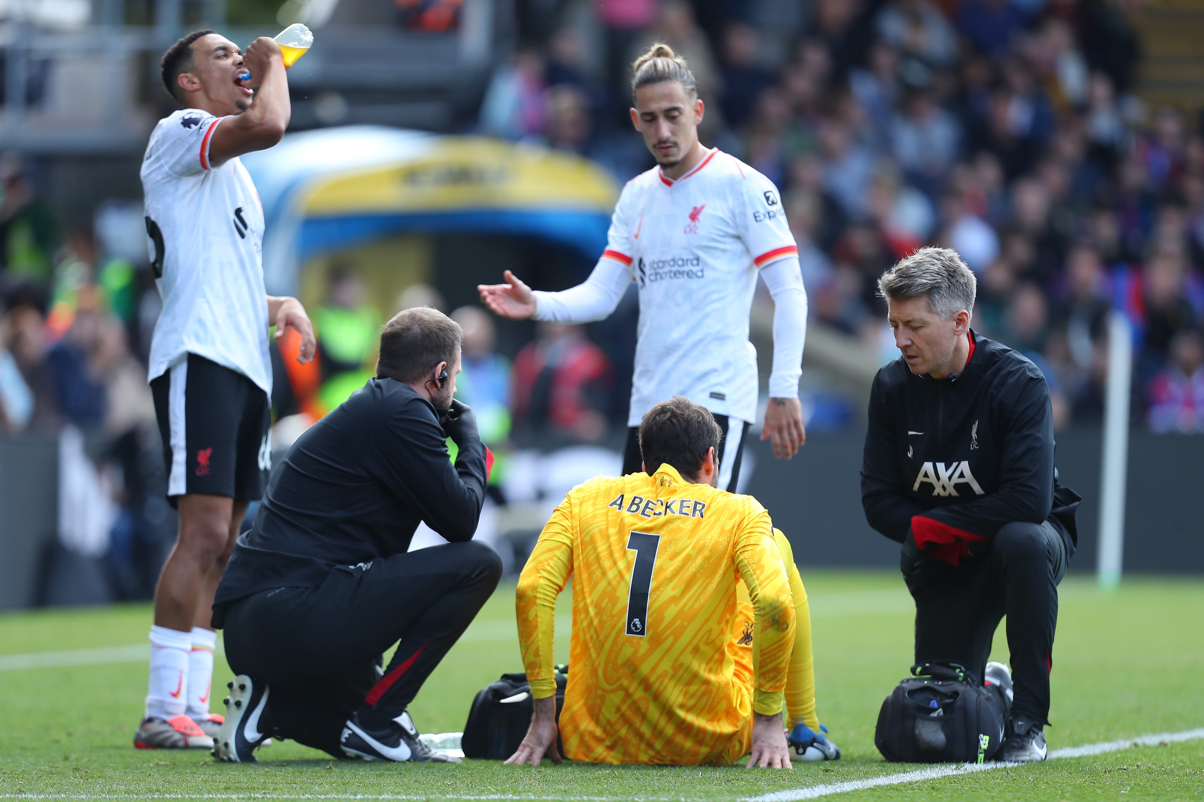 Alisson blessé contre Crystal Palace