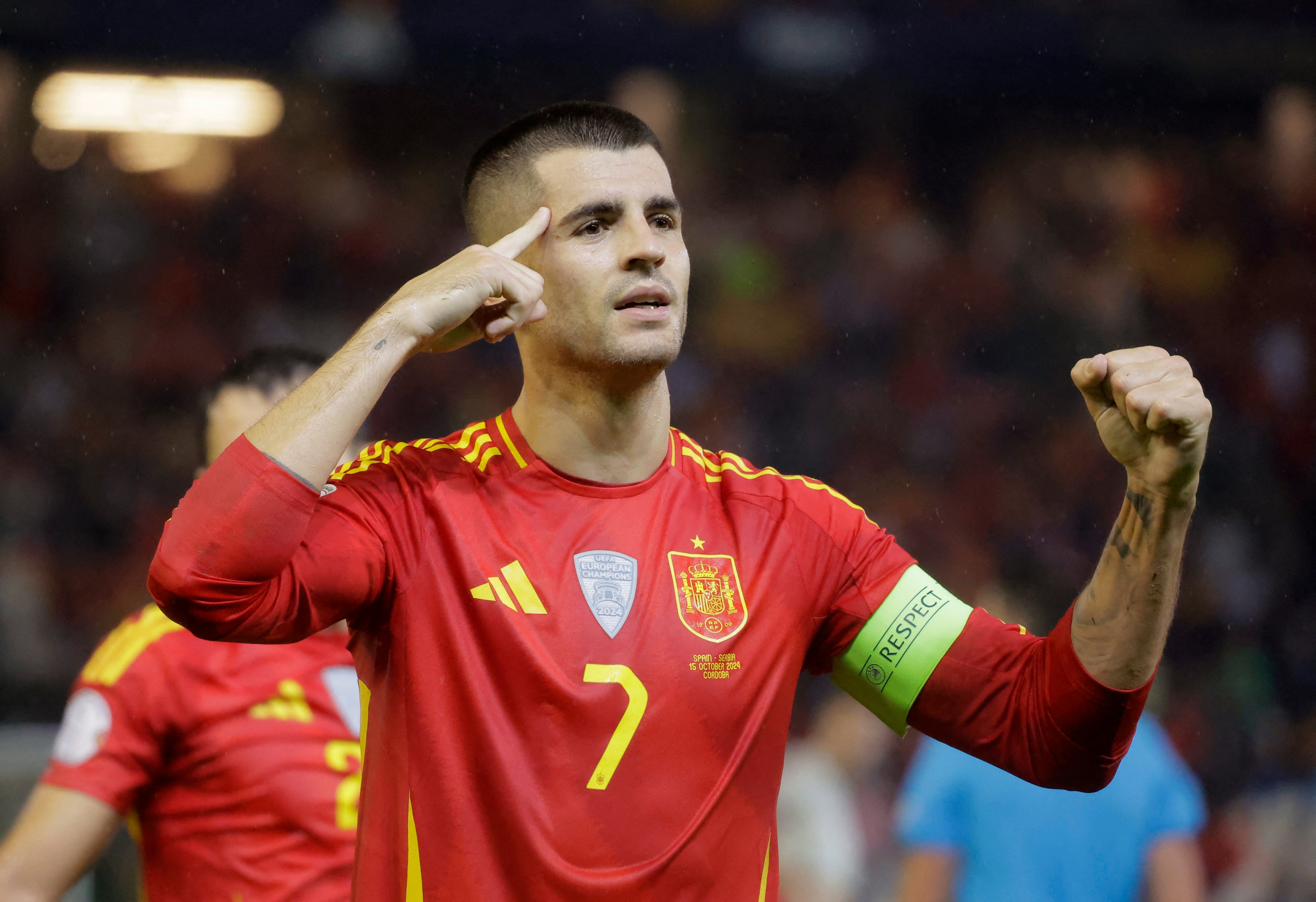 Alvaro Morata Espagne Serbie