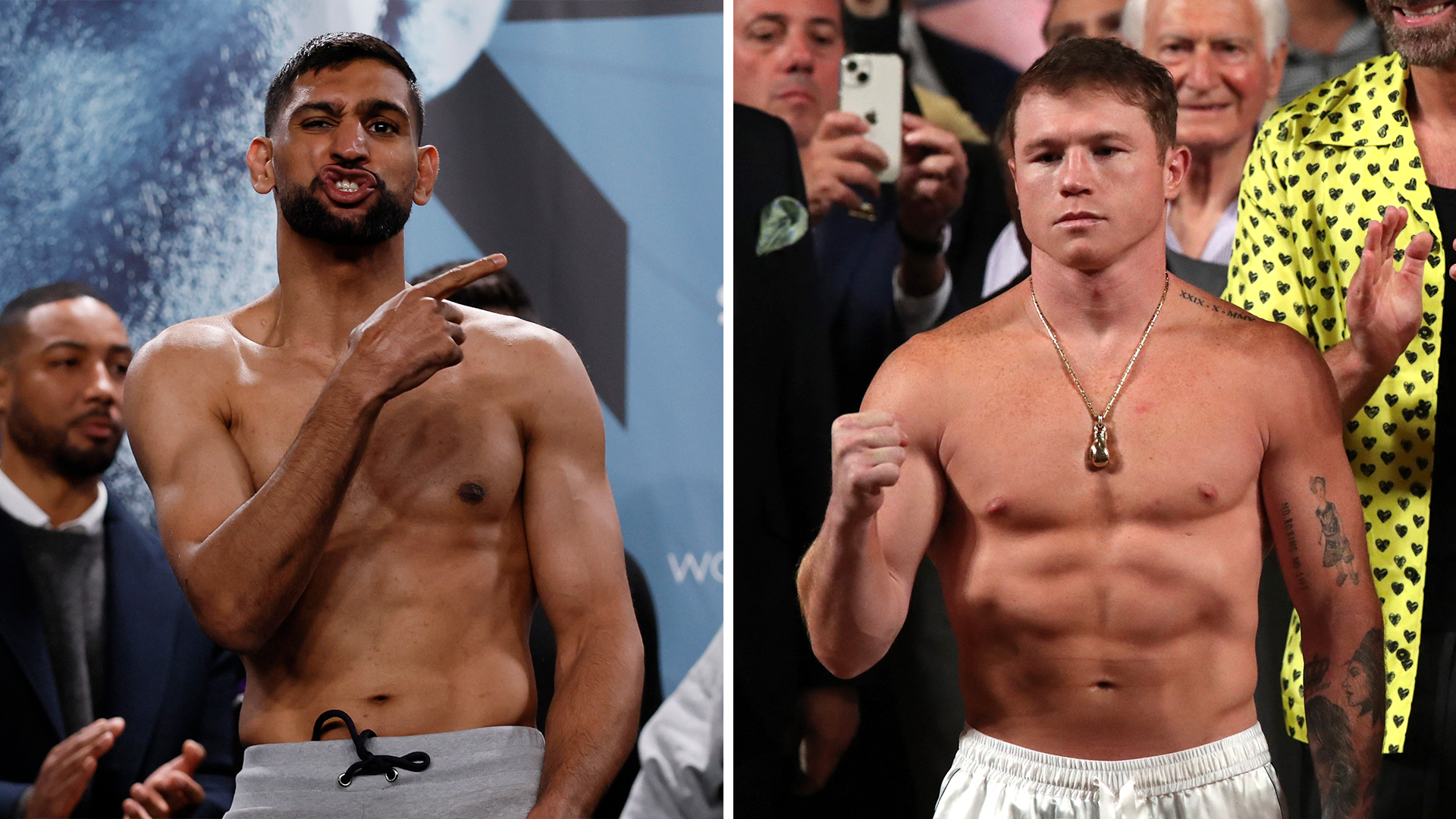 Amir Khan y Saúl Canelo Álvarez
