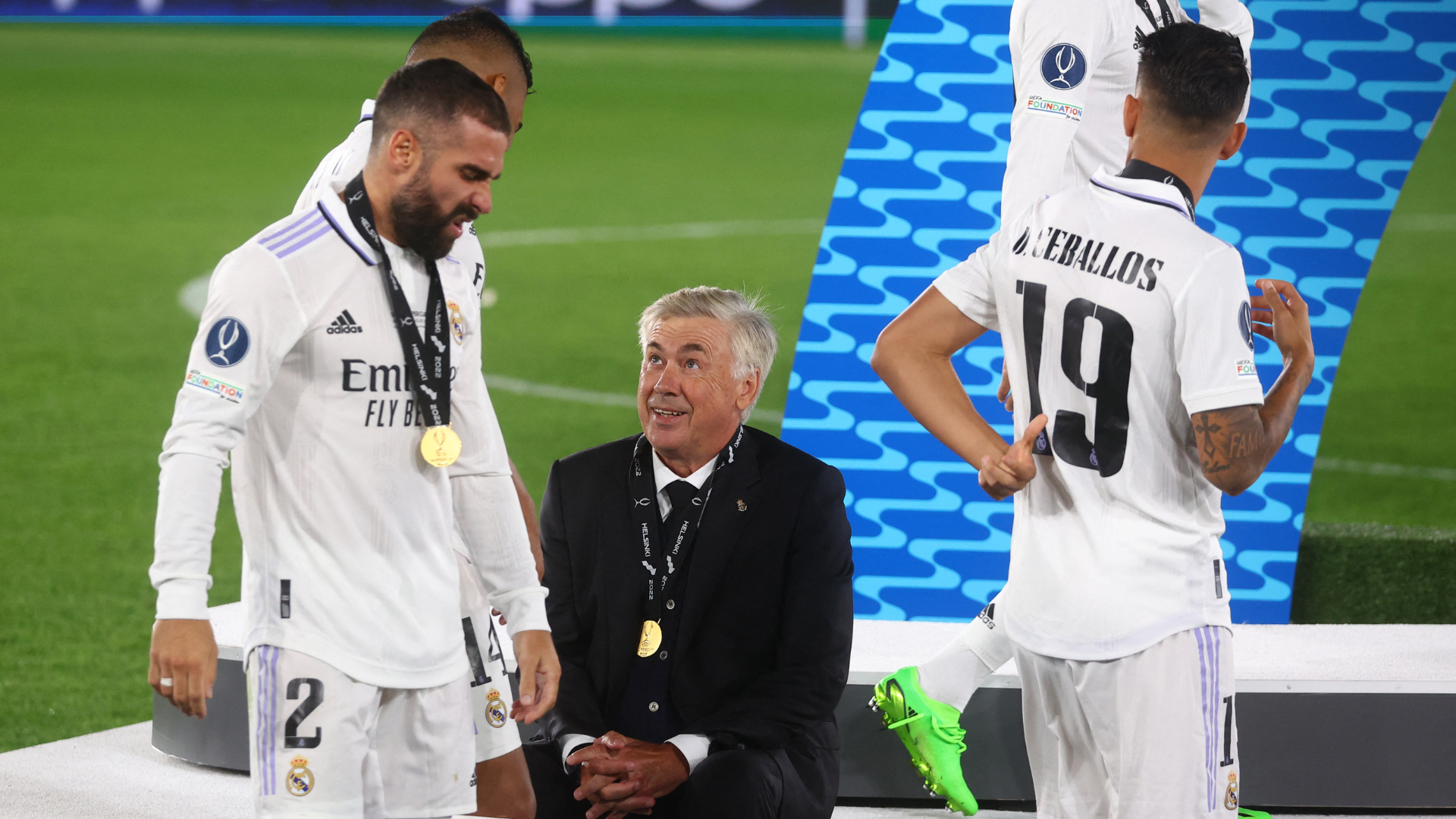 Ancelotti y Carvajal