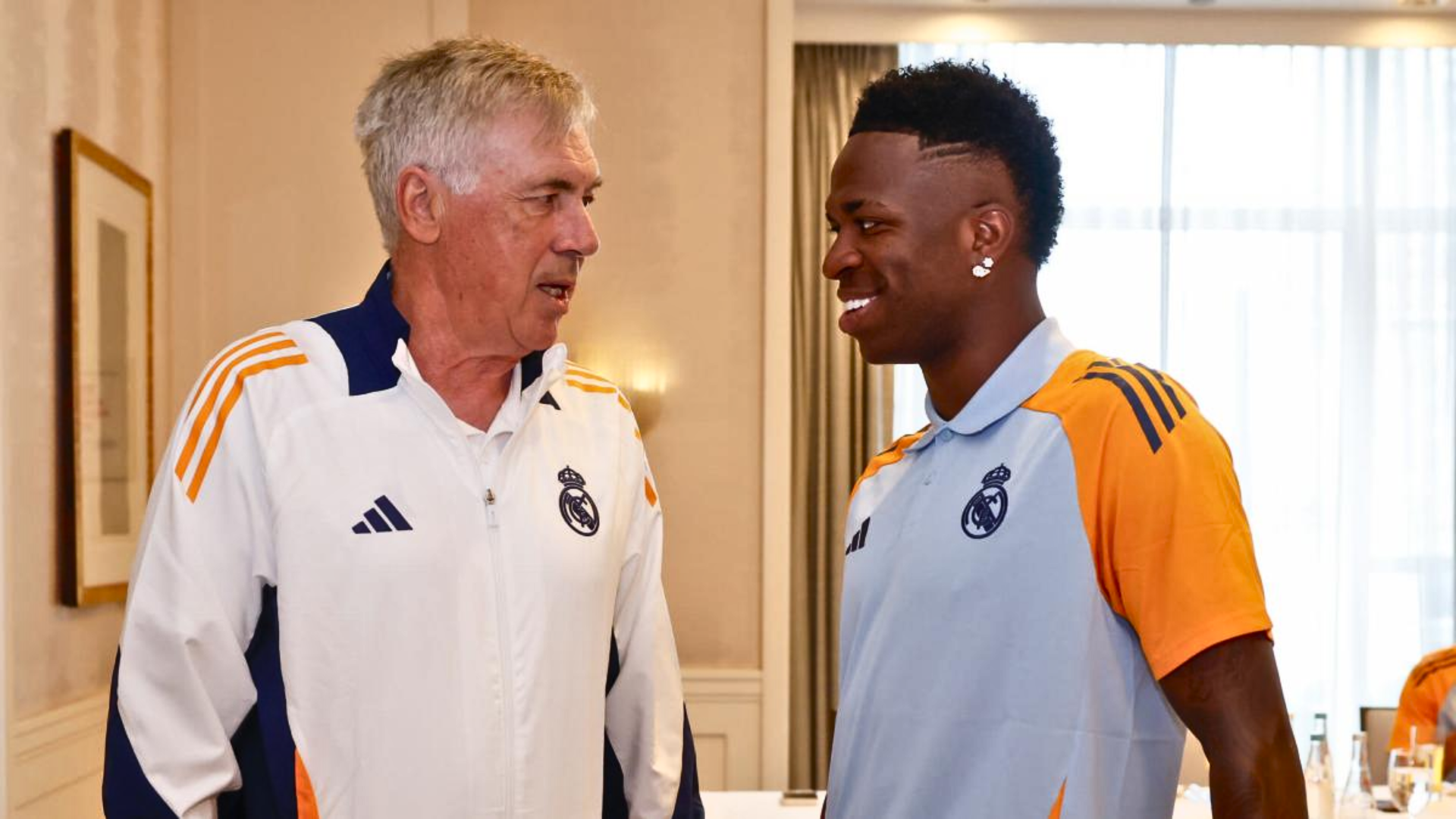 Ancelotti y Vinícius