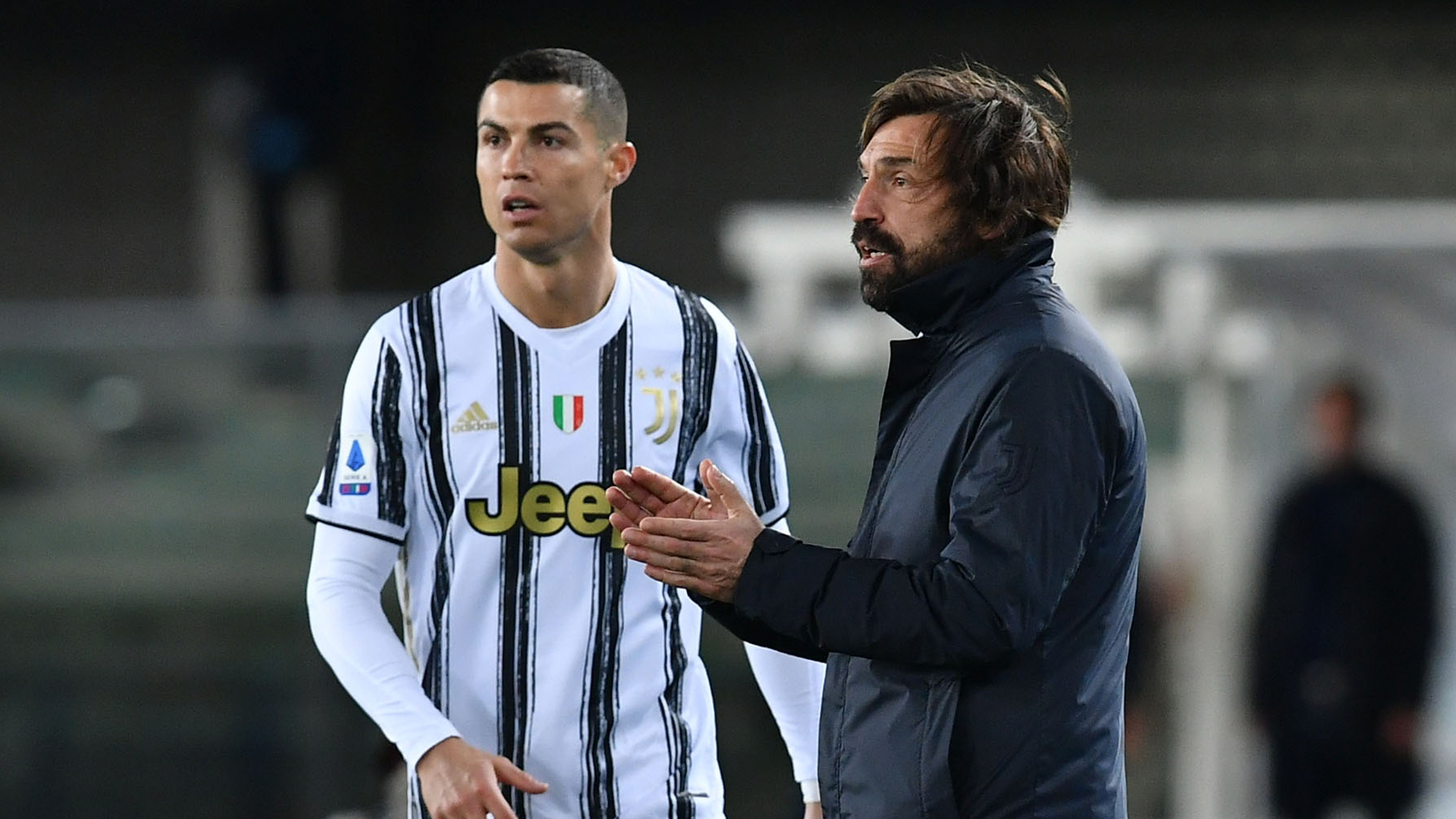 Andrea Pirlo y Cristiano Ronaldo