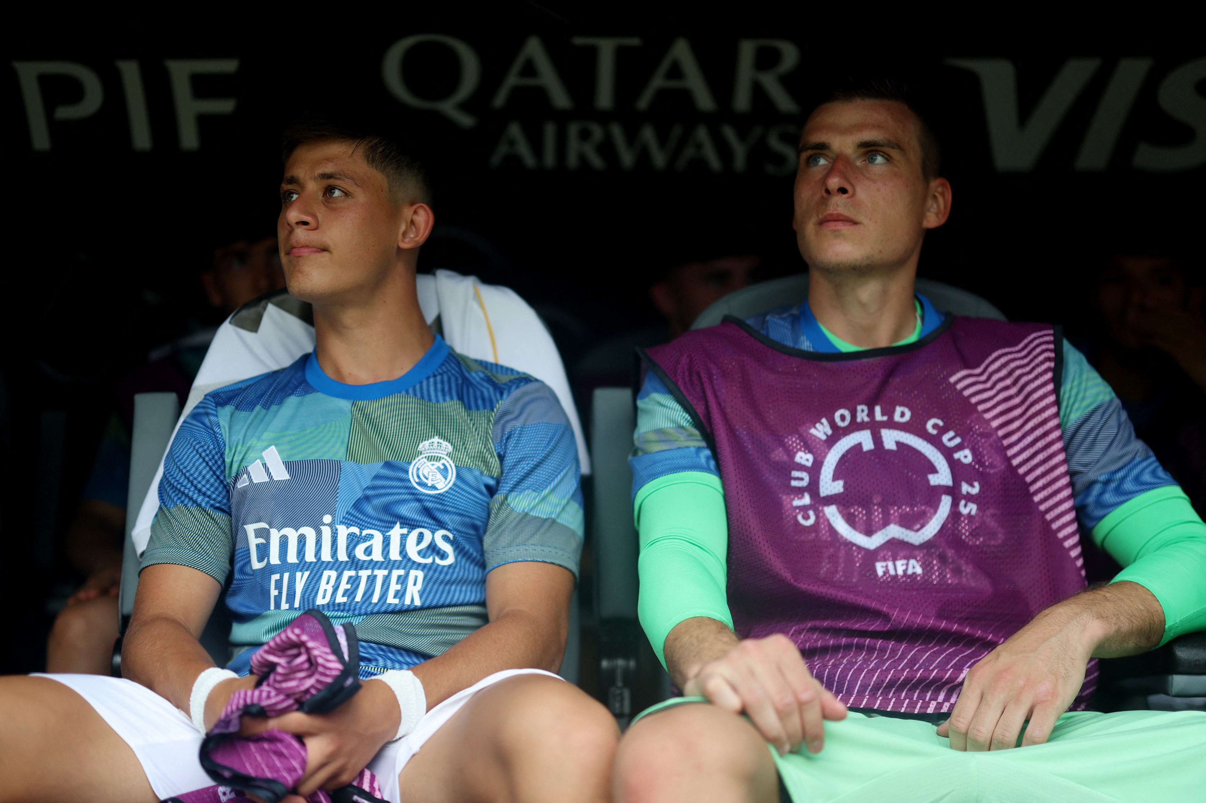 Andriy Lunin banc Real Madrid