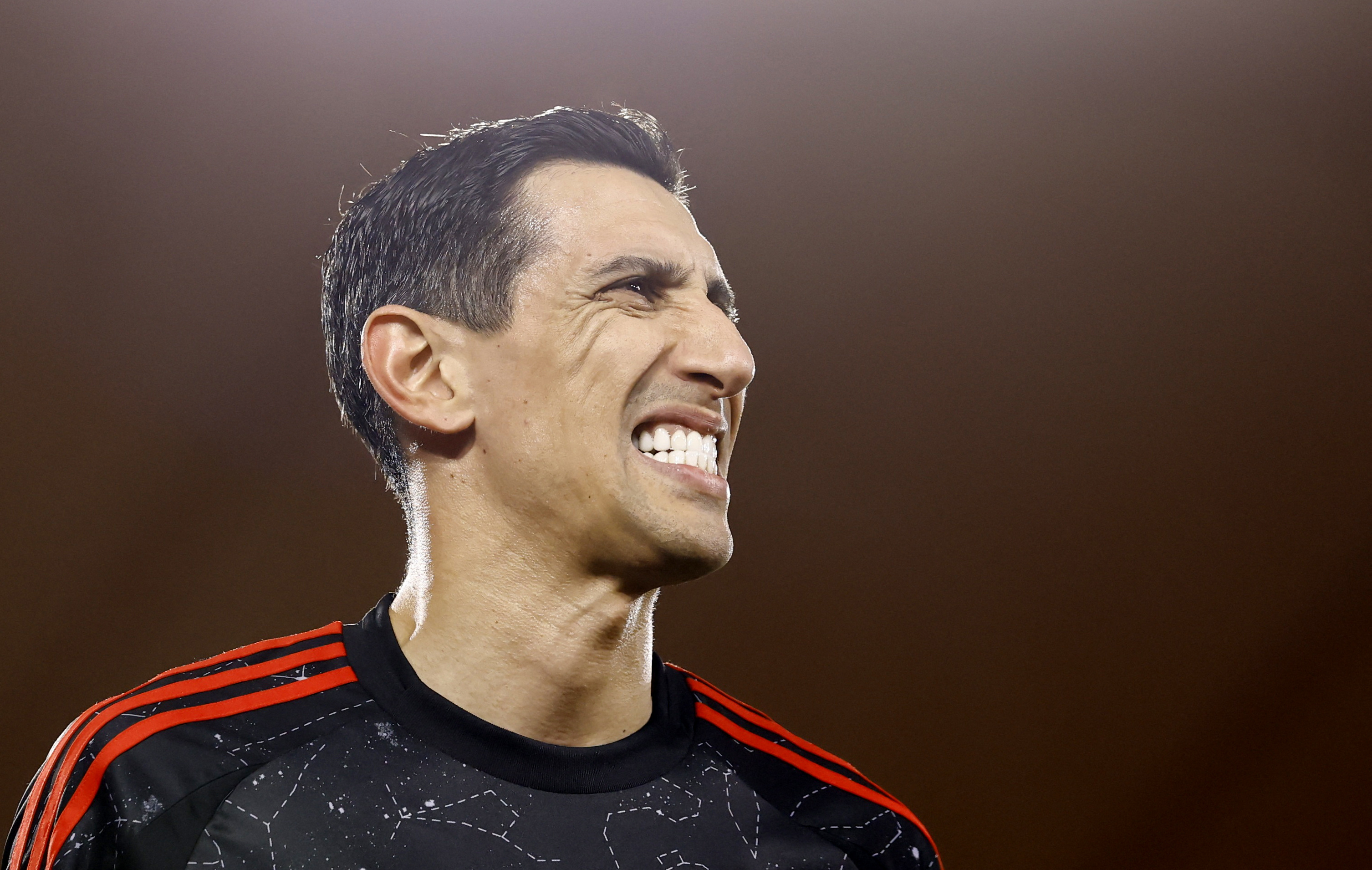 Angel Di Maria grimace