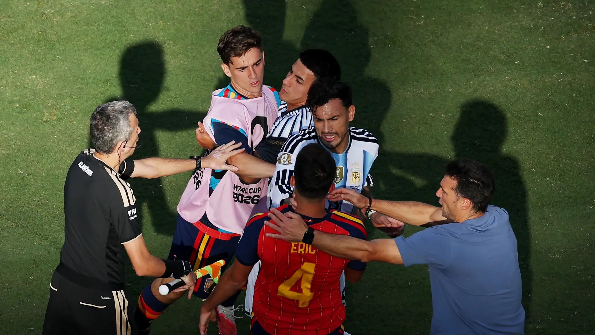 Argentina Spain Brawl