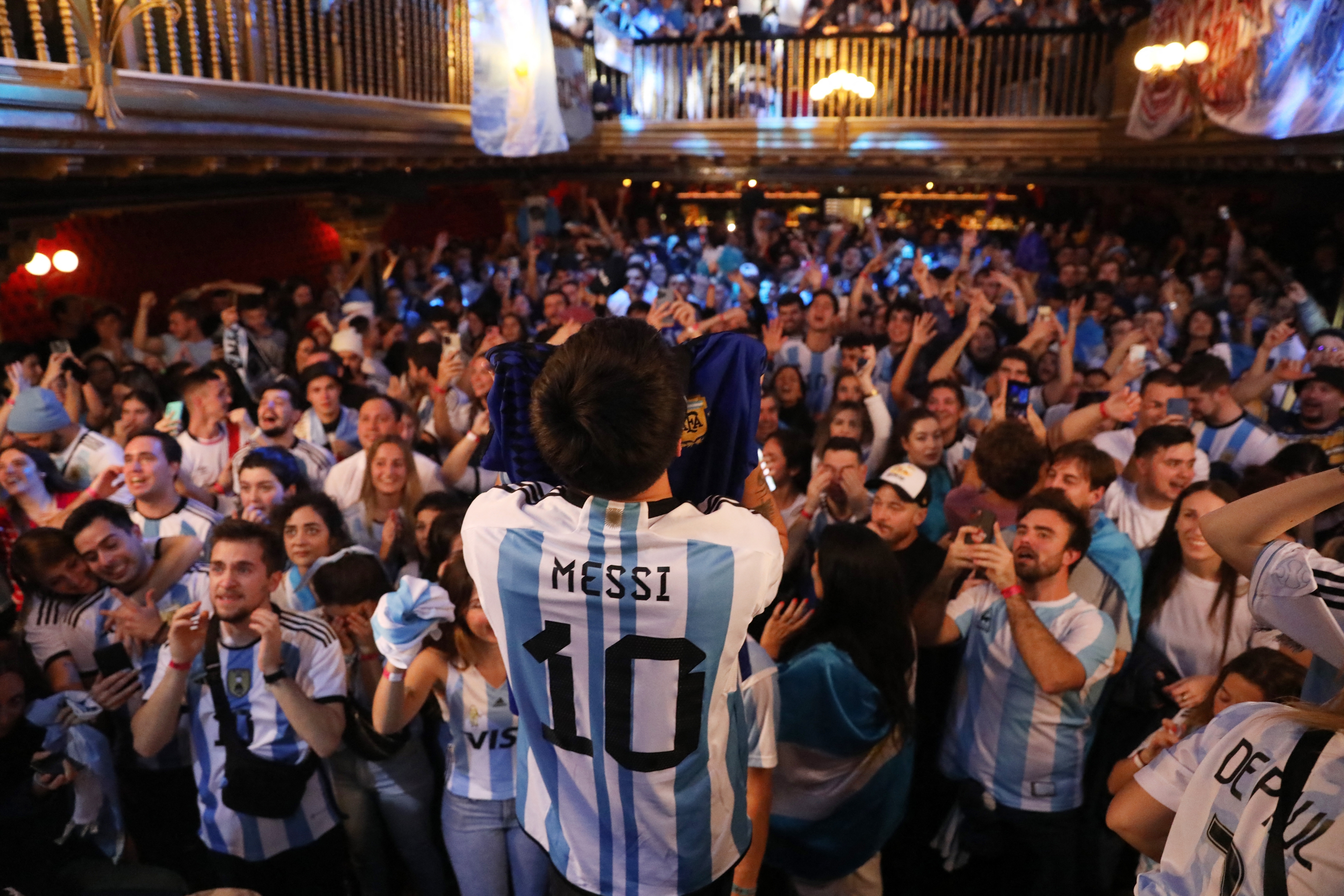 Argentina fans in Madrid