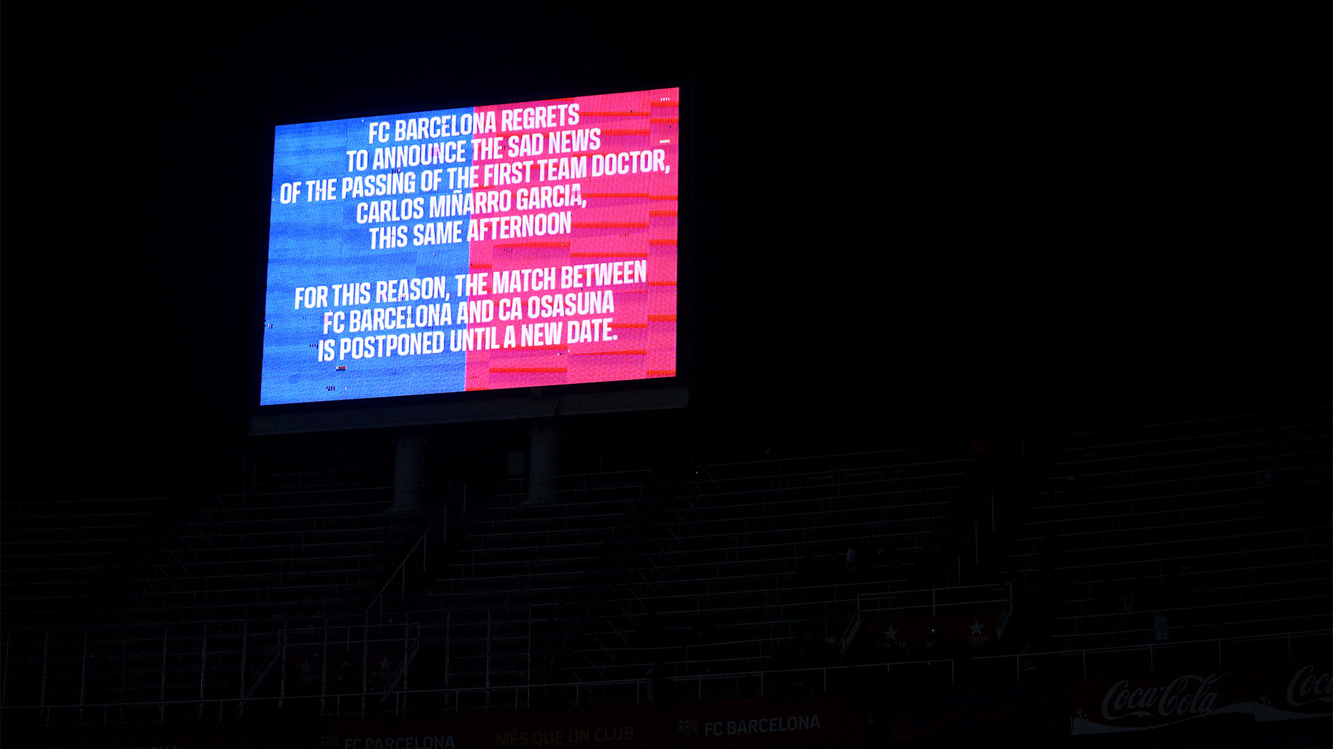 Barca doctor dies