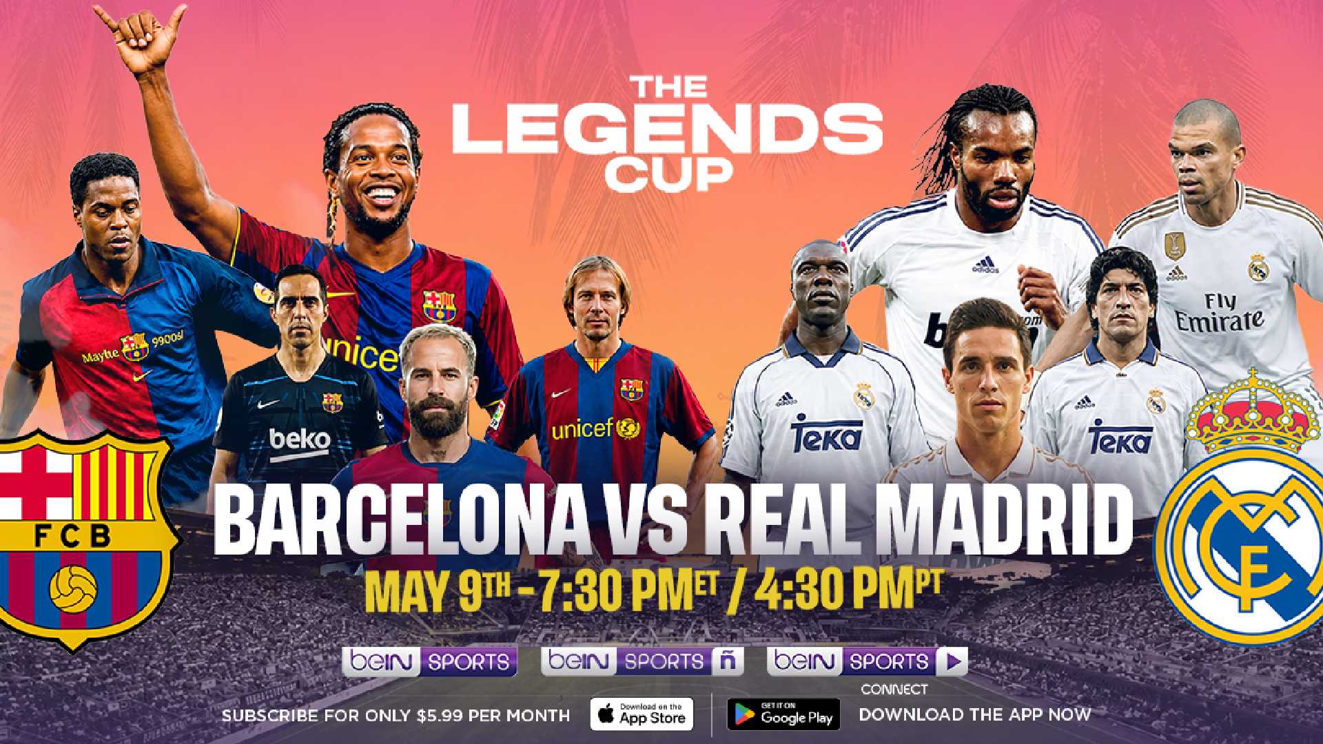 Barcelona vs Real Madrid Legends