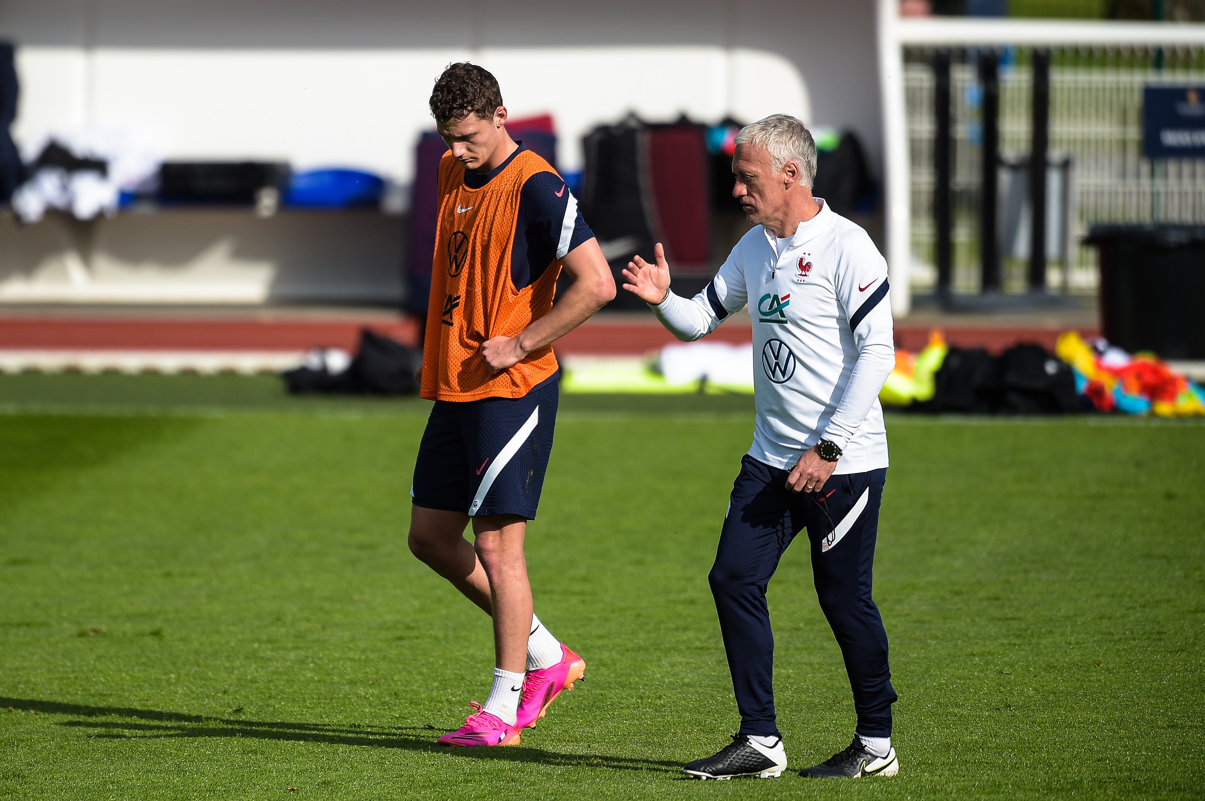 Benjamin Pavard et Didier Deschamps