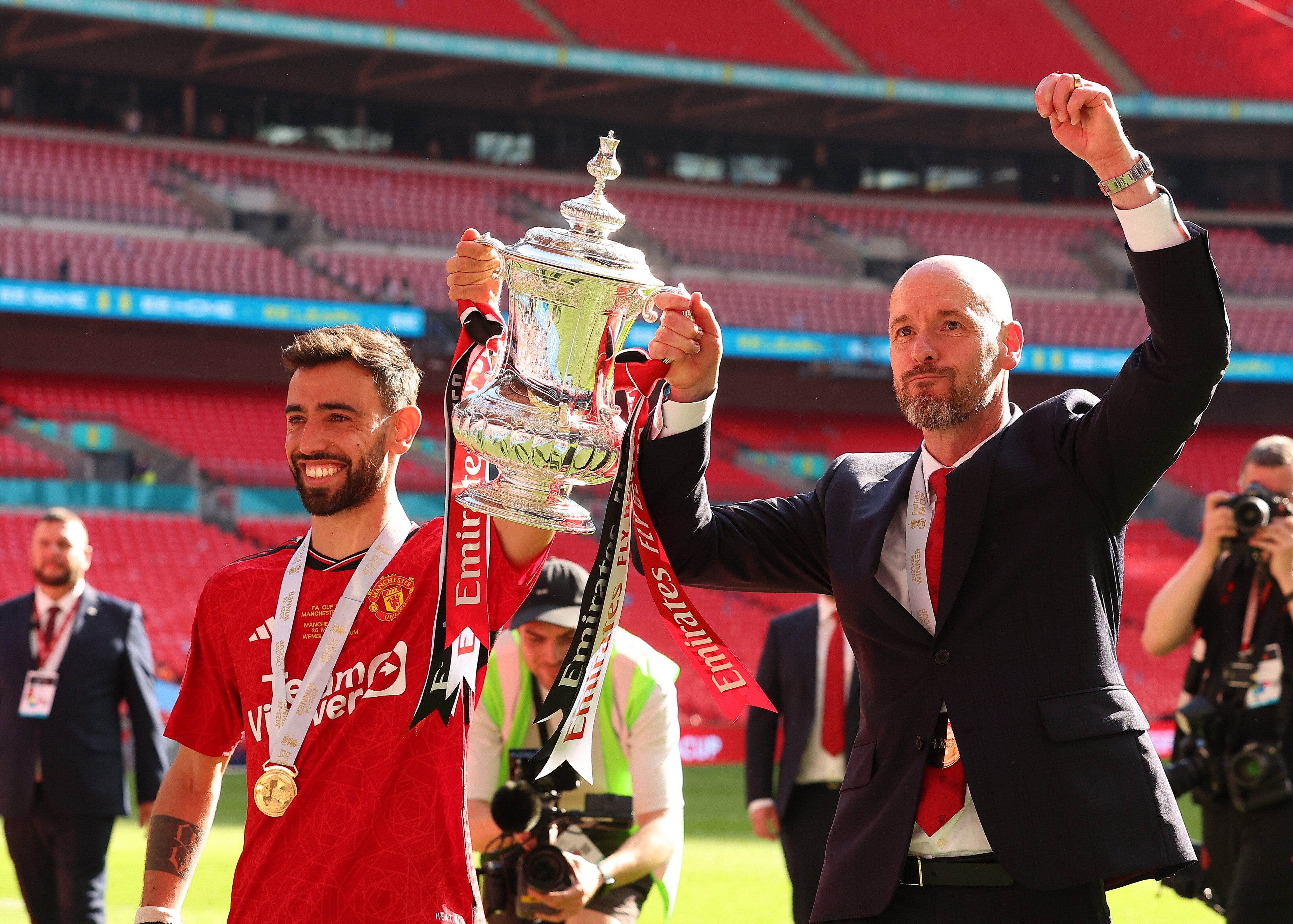 Bruno Fernandes et Erik ten Hag