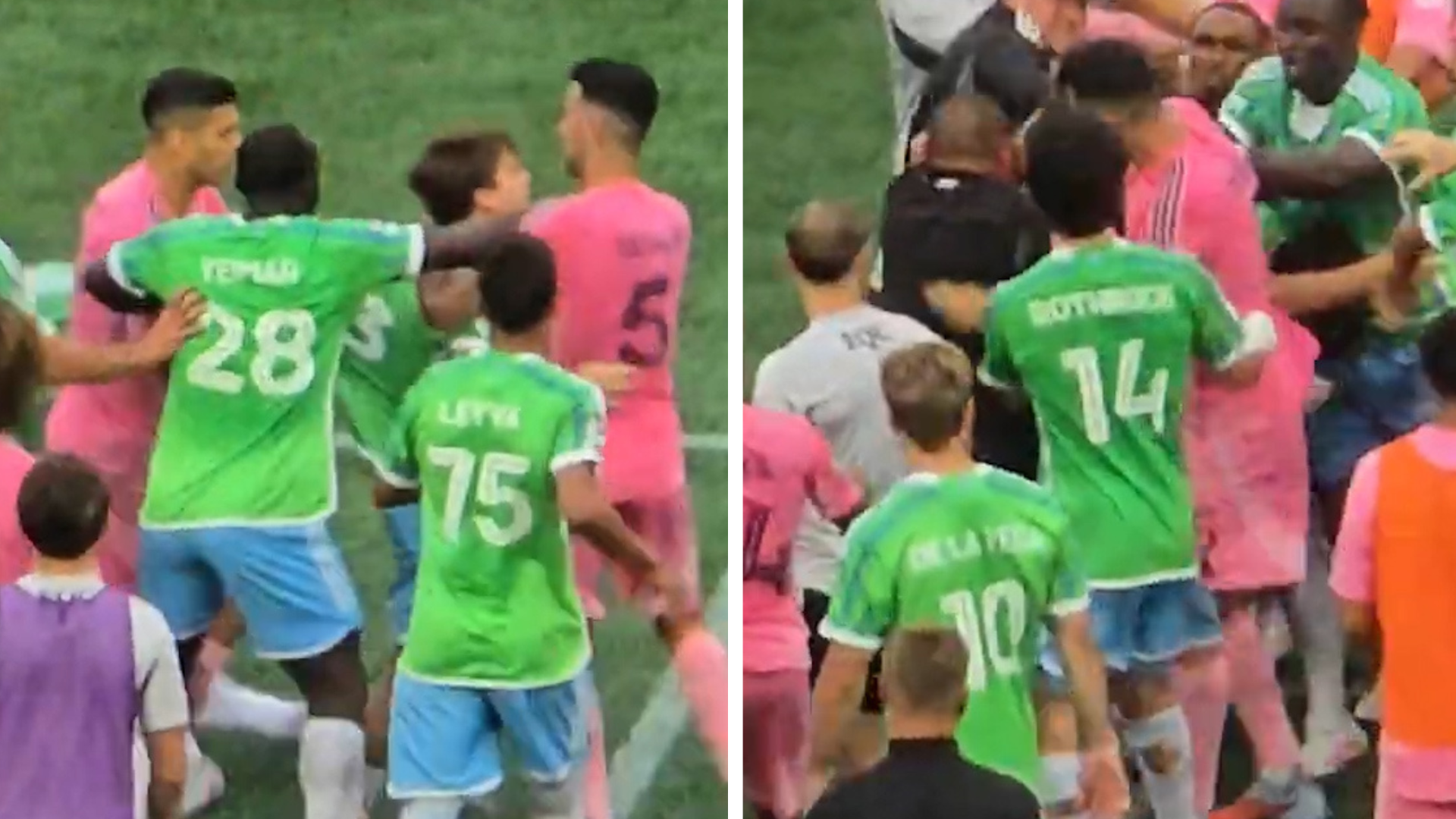 Busquets Inter Miami Brawl