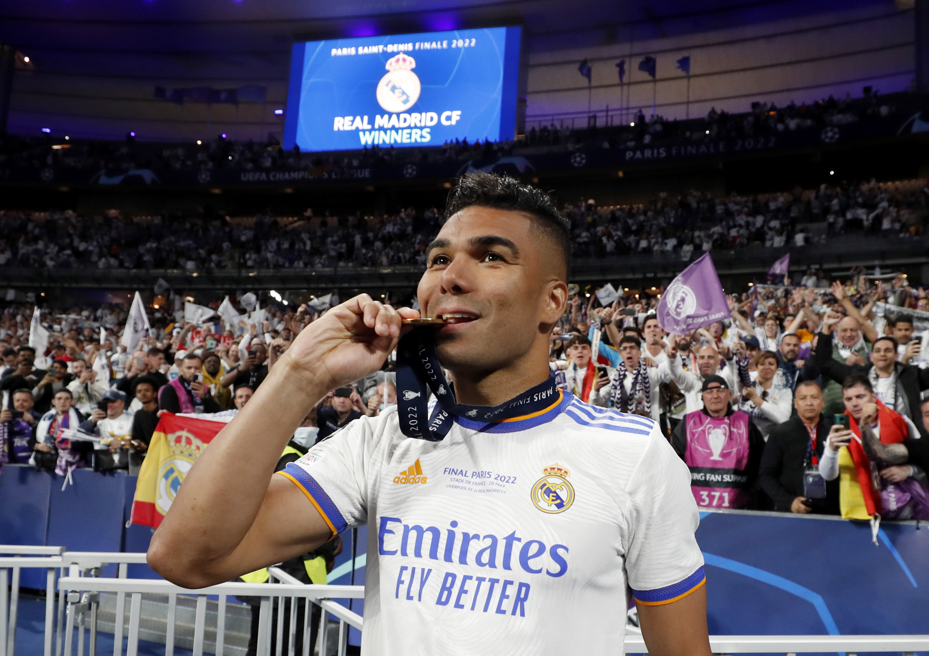 Casemiro médaille Stade de France 2022