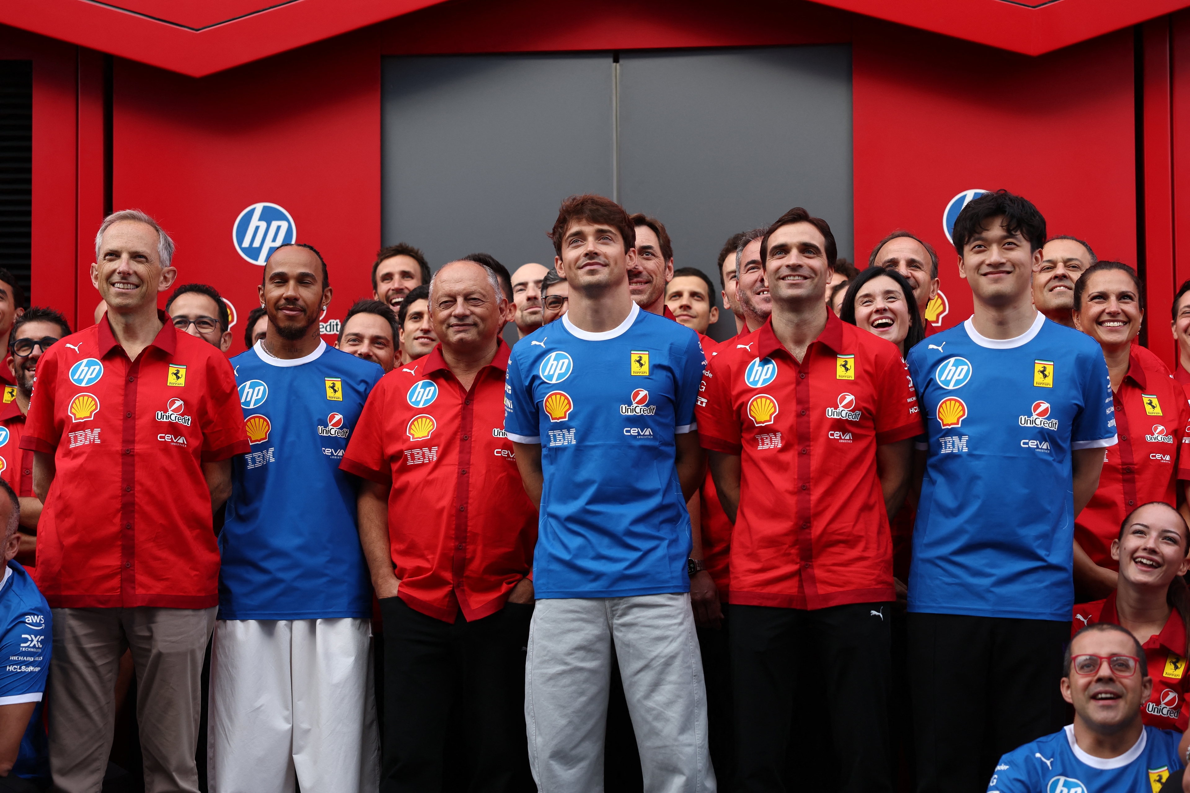 Charles Leclerc, Lewis Hamilton, Frederic Vasseur