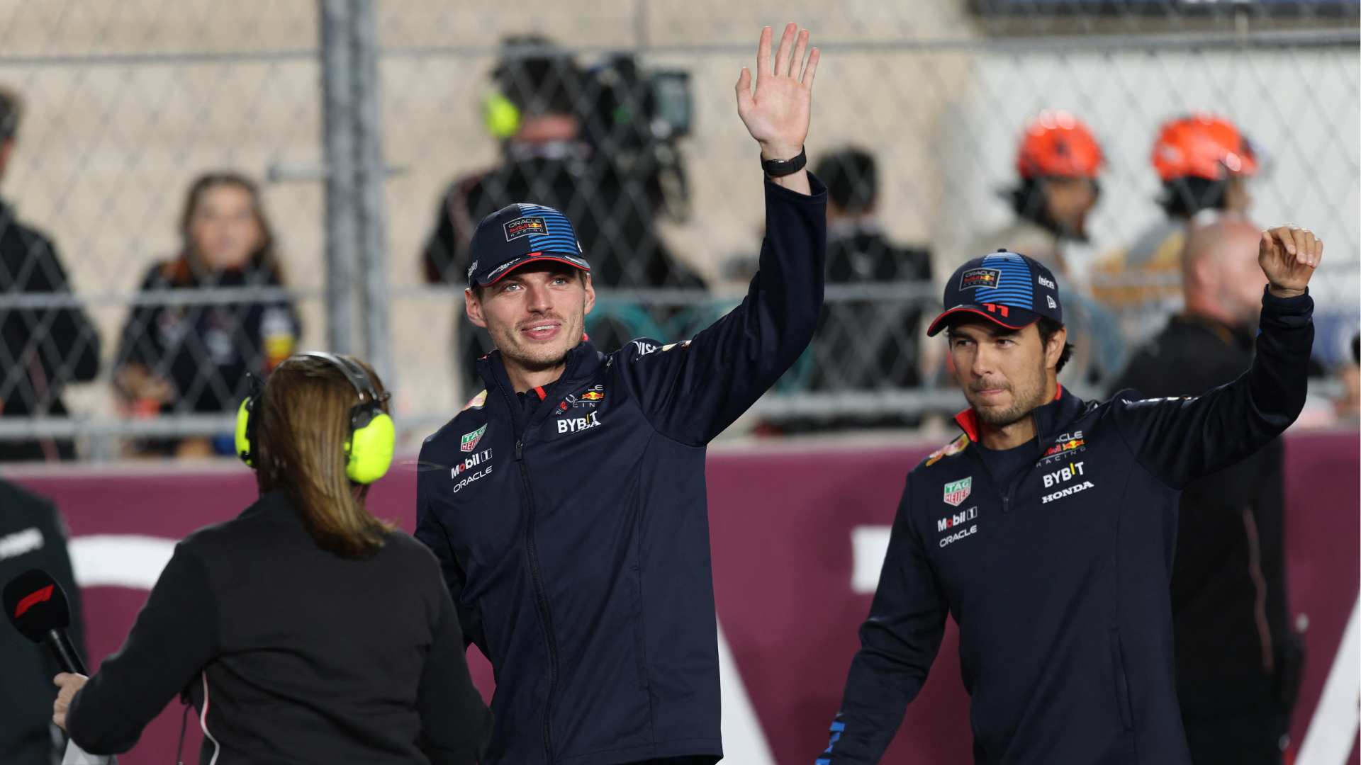 Checo y Verstappen