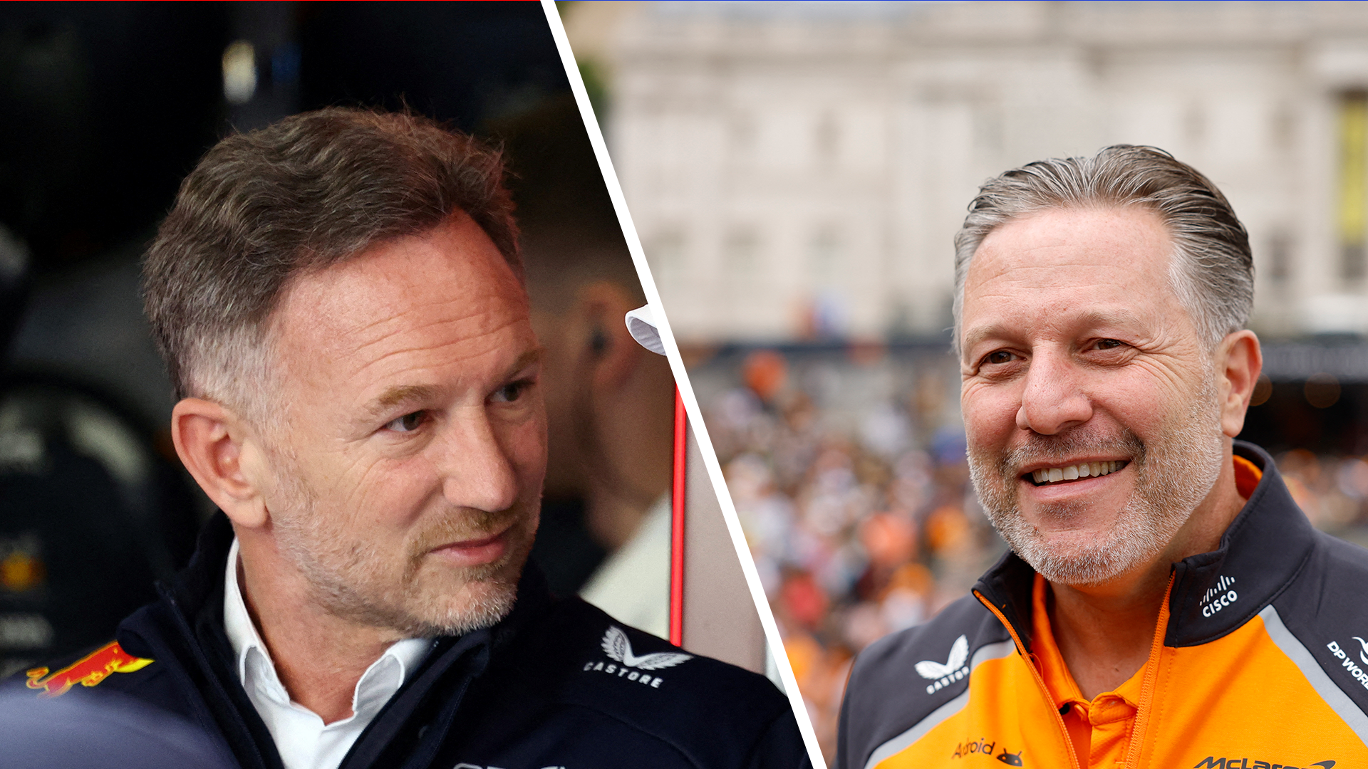 Christian Horner and Zak Brown