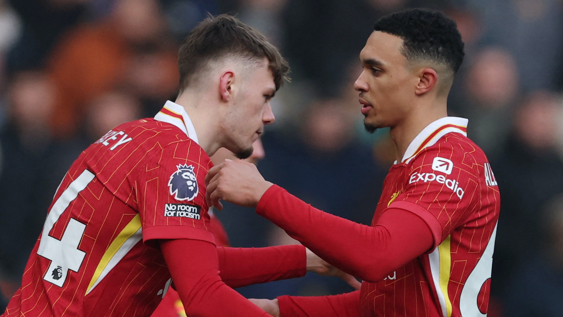 Conor Bradley and Trent Alexander-Arnold