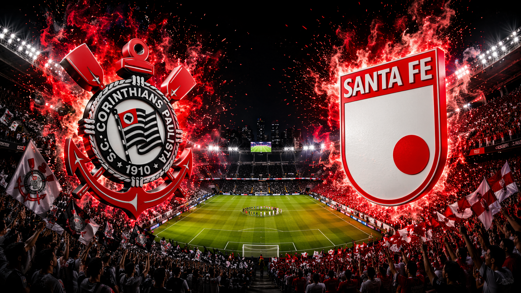 Corinthinas vs Santa Fe