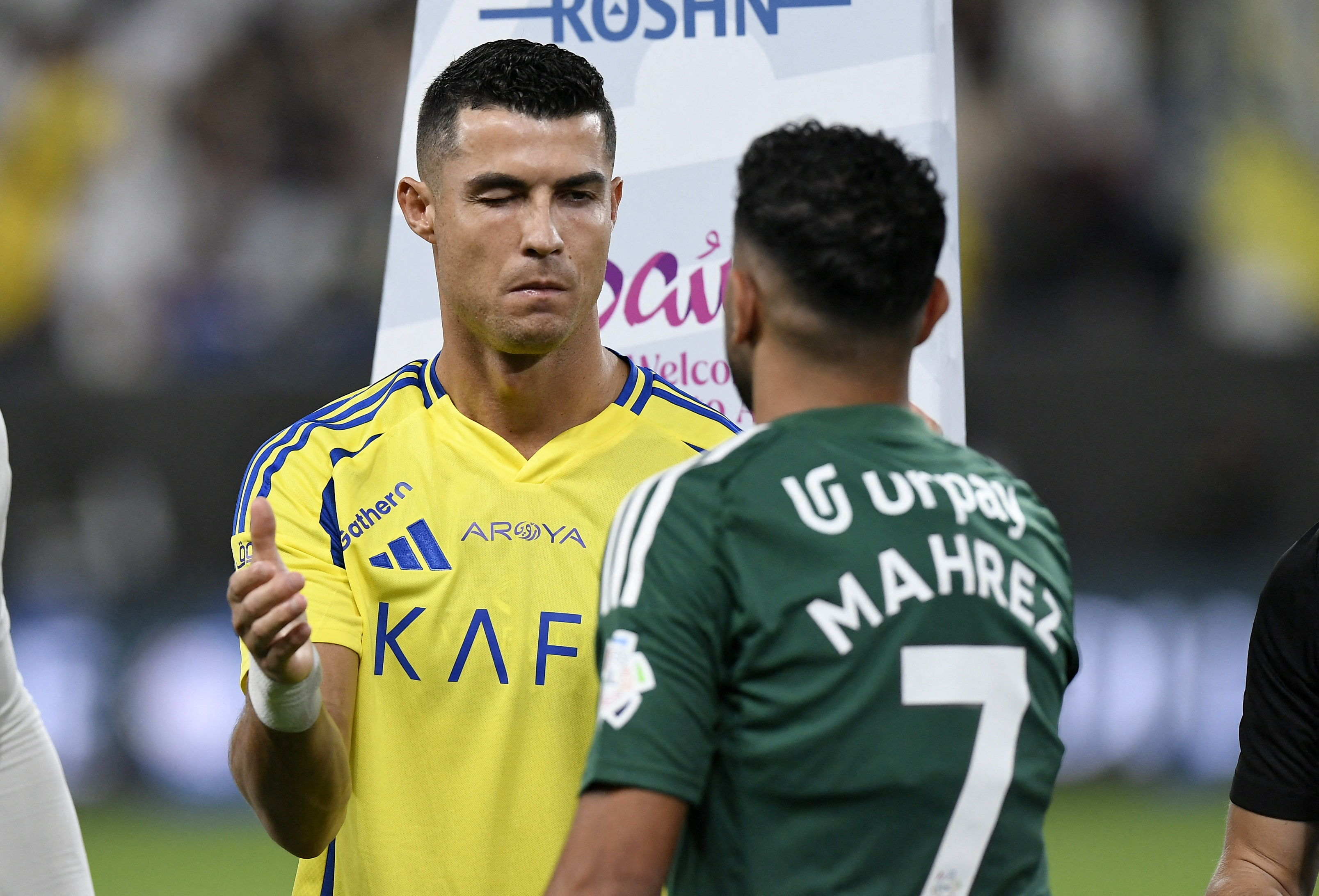 Cristiano Ronaldo et Riyad Mahrez