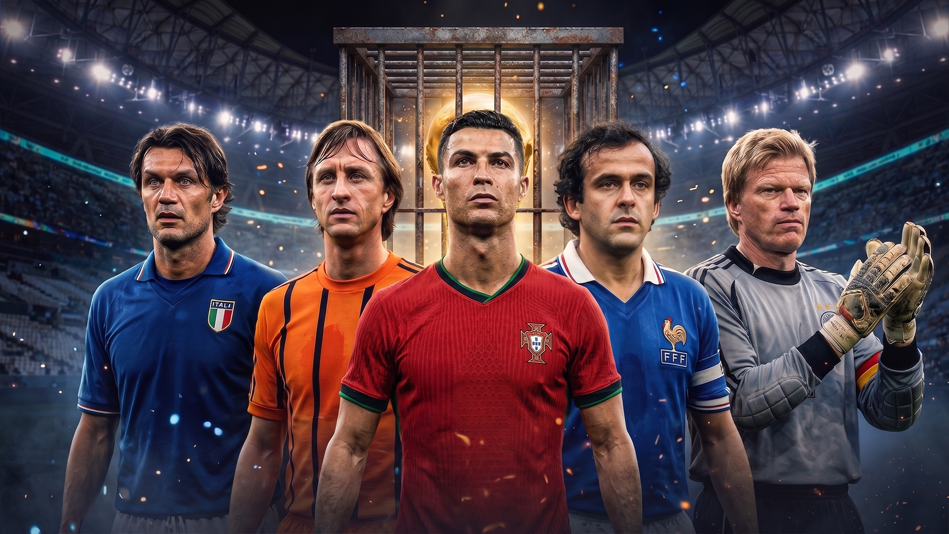 Cristiano Ronaldo y otras leyendas