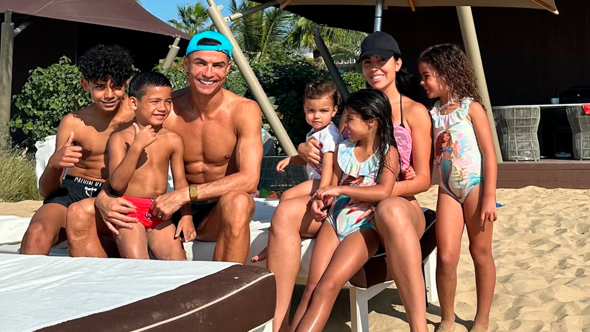 Cristiano Ronaldo, Georgina Rodríguez y su familia