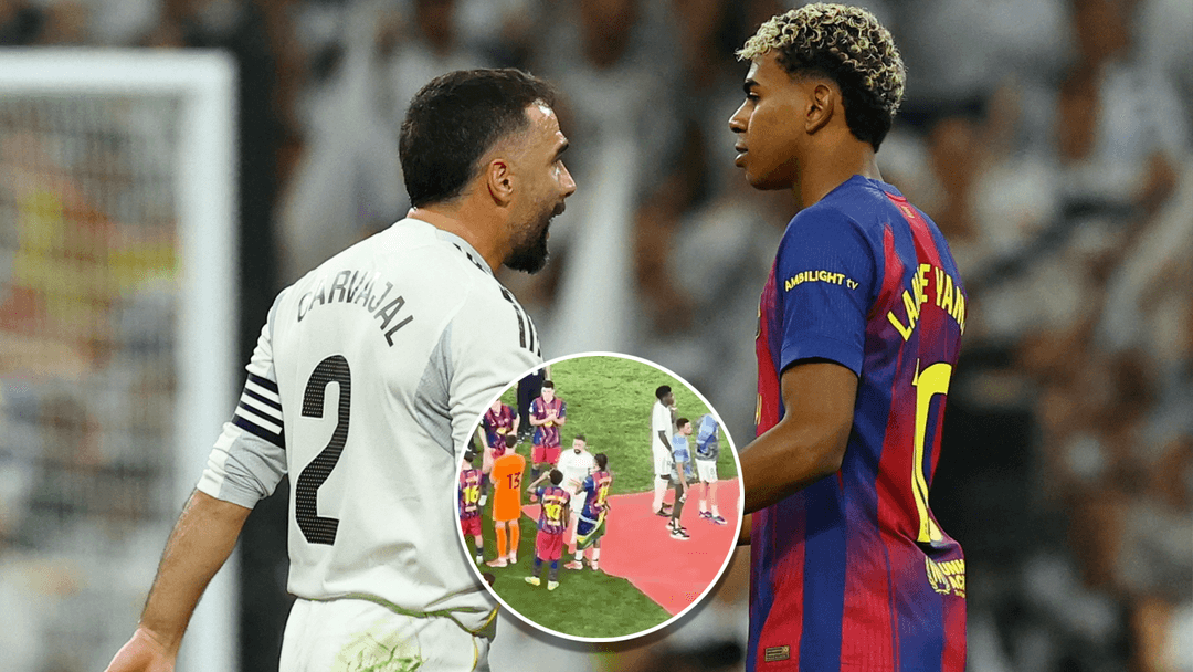 The Tense Reunion Between Dani Carvajal and Lamine Yamal at the Spanish  Super Cup | beIN SPORTS
