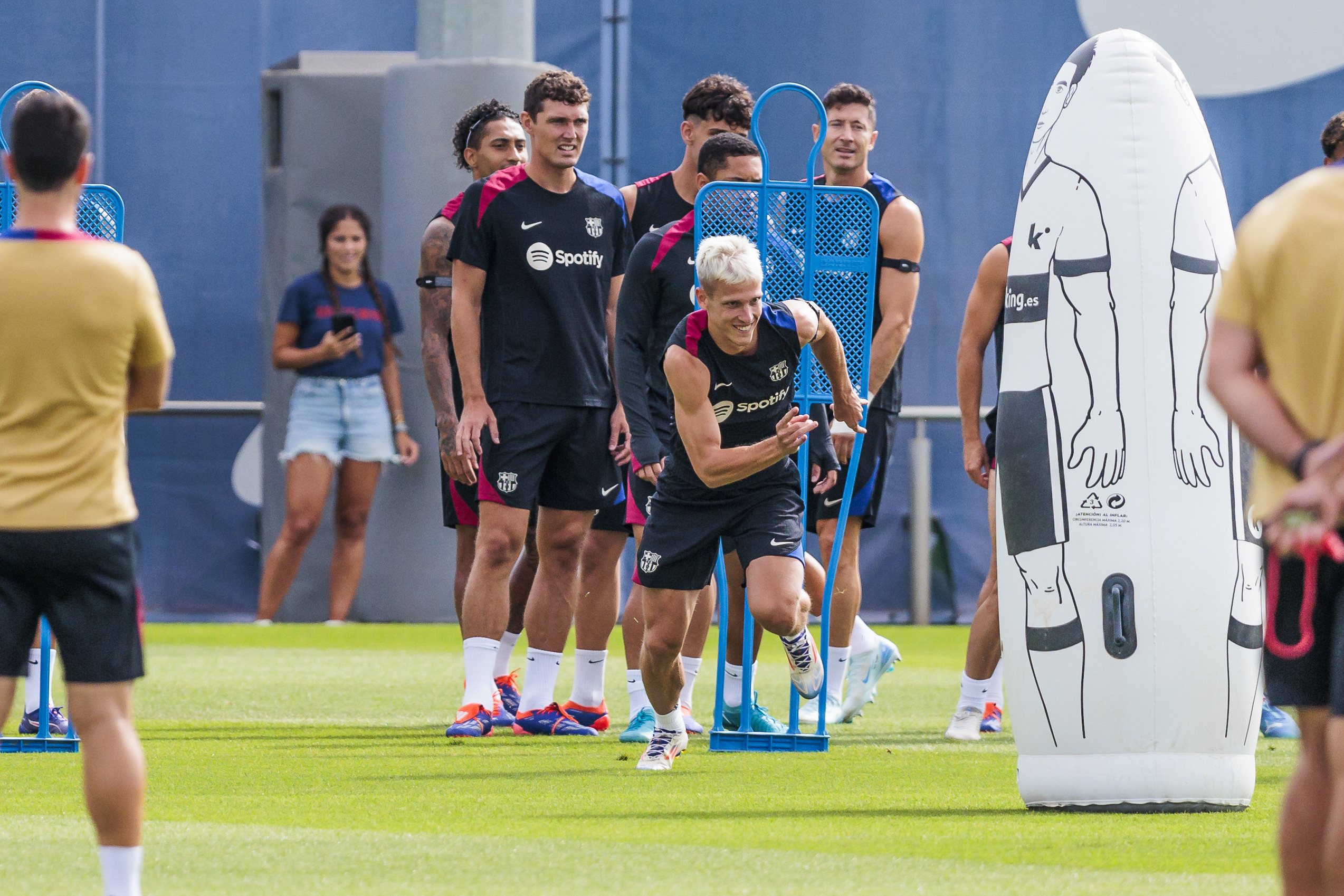 Dani Olmo à l'entraînement