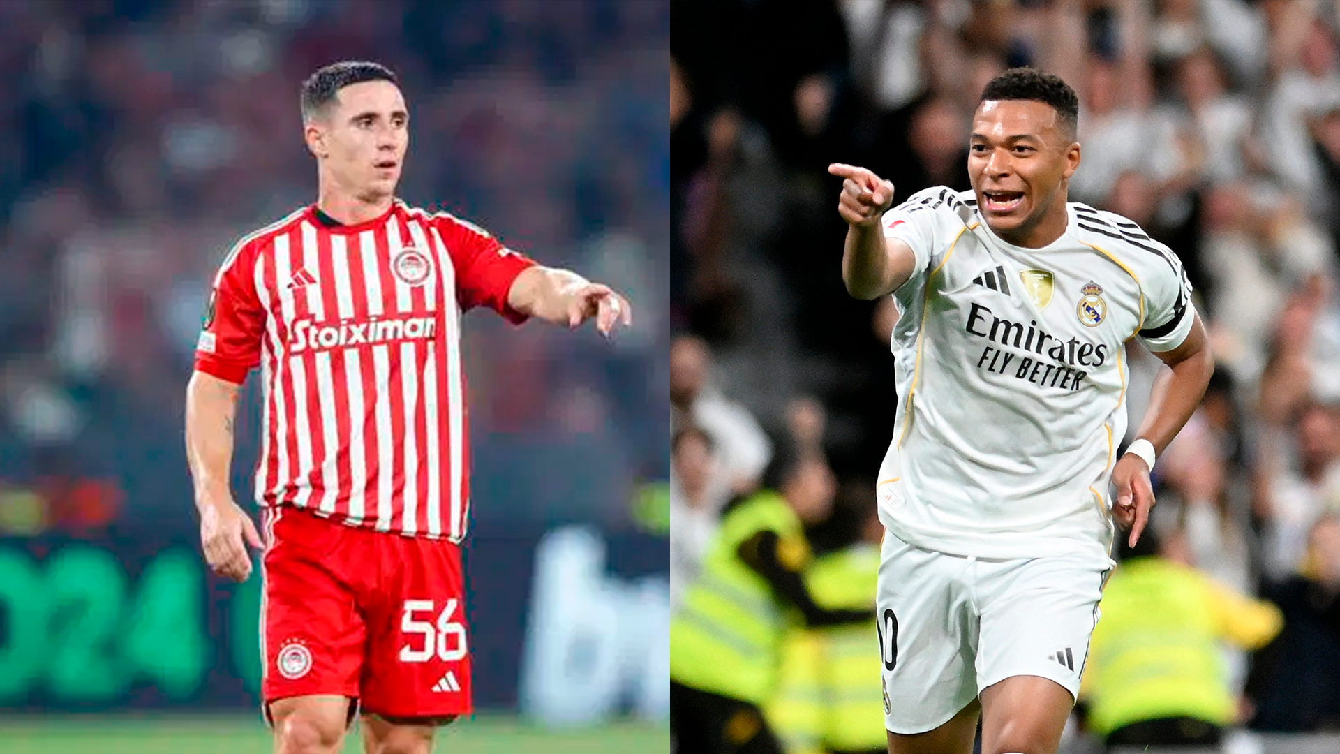 Daniel Podence y Kylian Mbappé