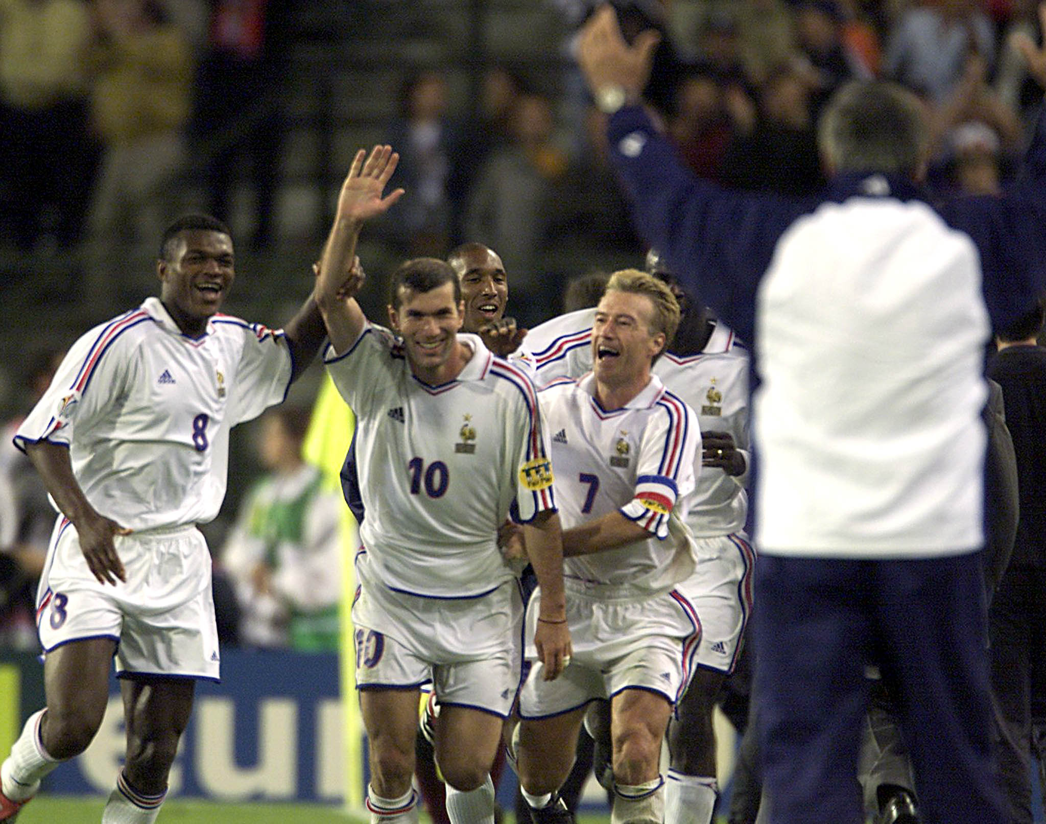 Desailly, Zidane et Deschamps Euro 2000