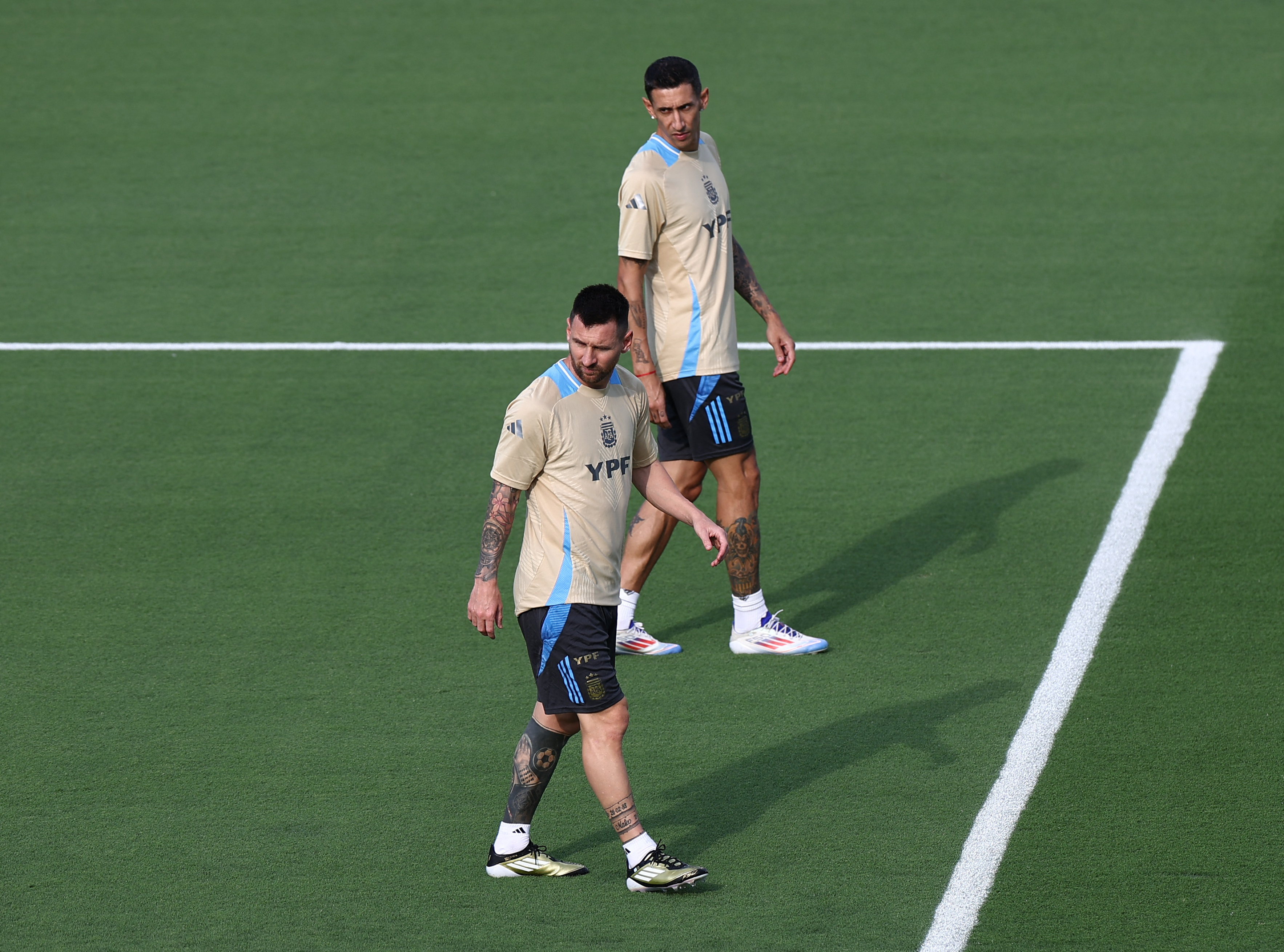 Di Maria y Messi