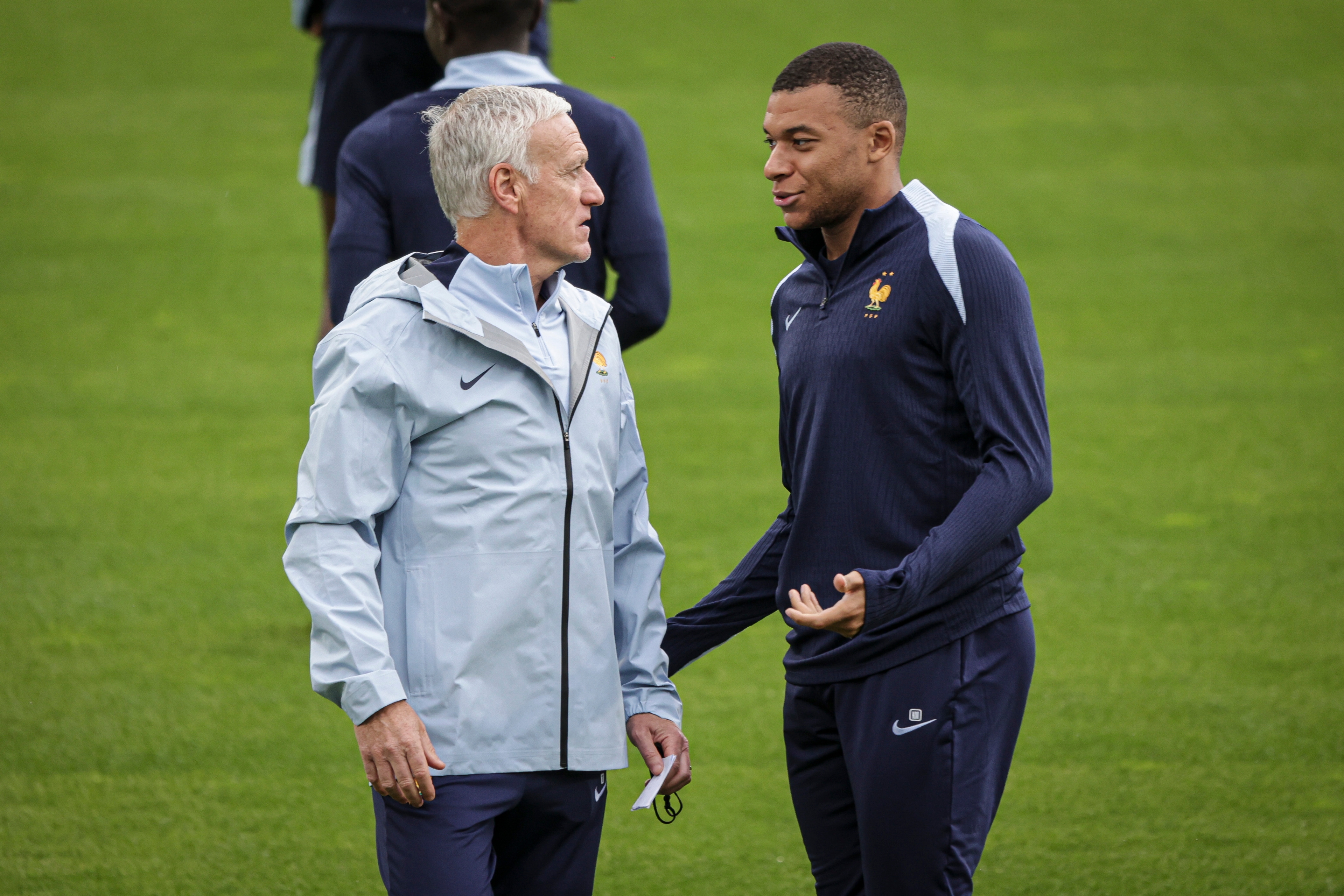 Didier Deschamps et Kylian Mbappé