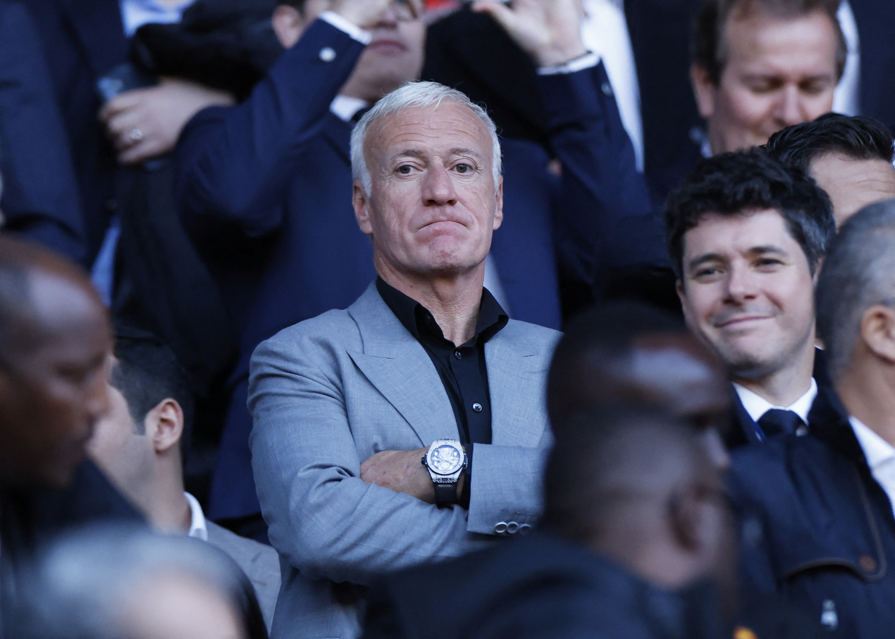 Didier Deschamps tribunes C1