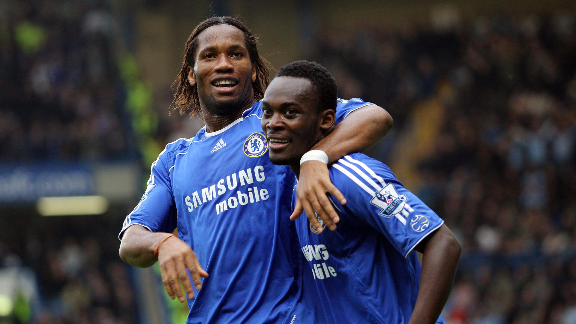 Didier Drogba y Michael Essien