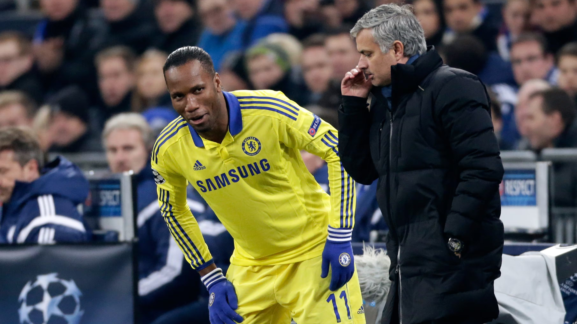 Drogba y Mourinho