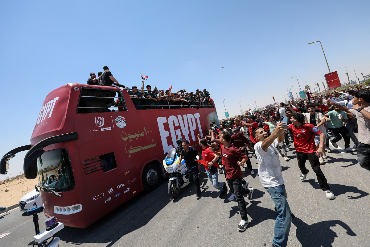 Egypt team arriving