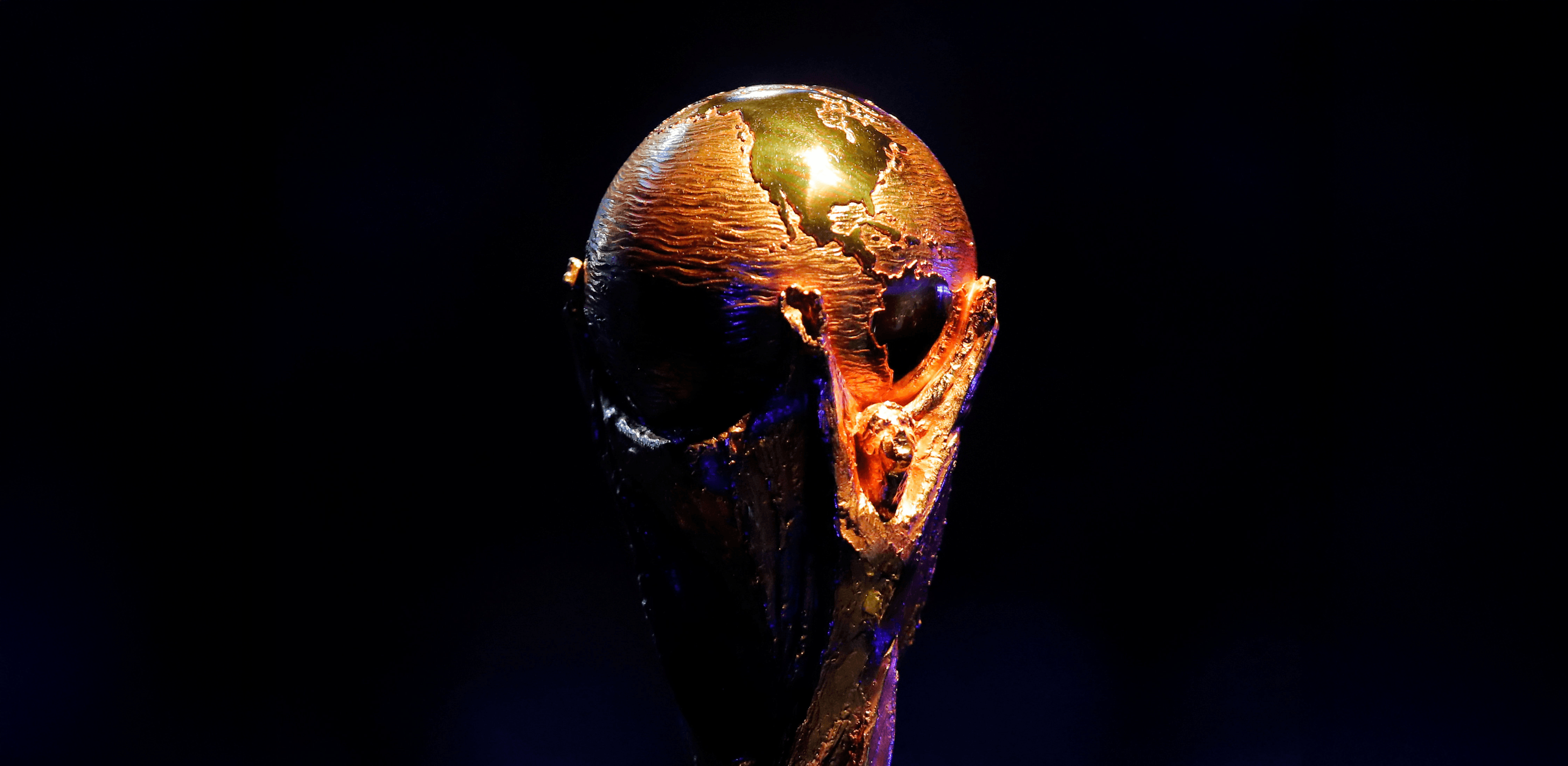 El trofeo de la Copa Mundial de la FIFA