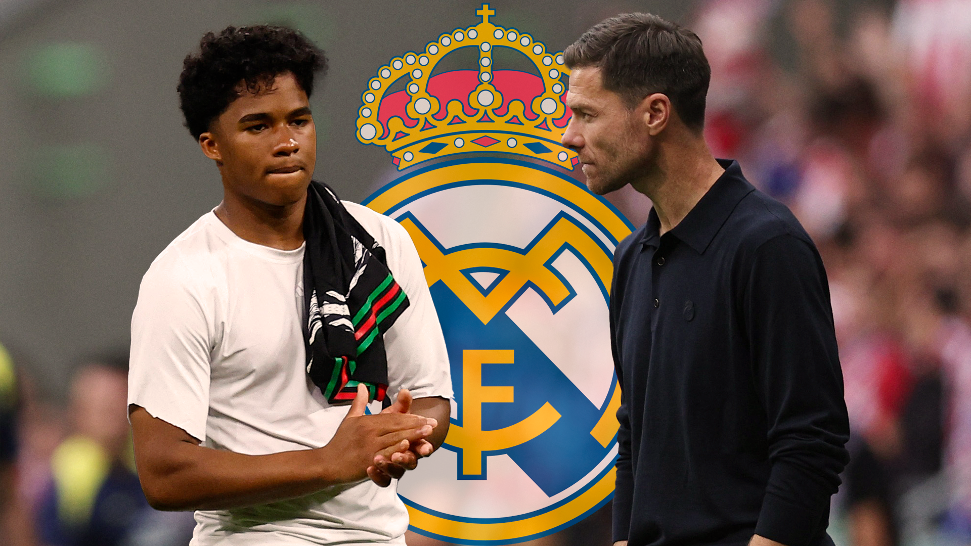 Endrick y Xabi Alonso