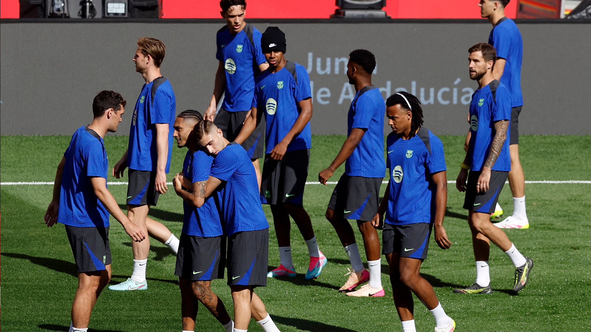 Entrenamiento del Barcelona