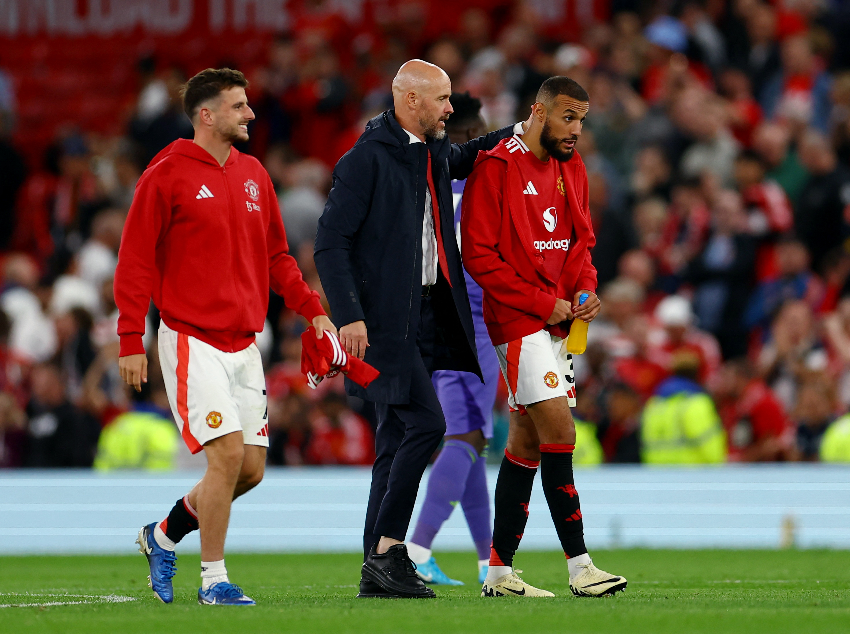 Erik Ten Hag et Noussair Mazraoui