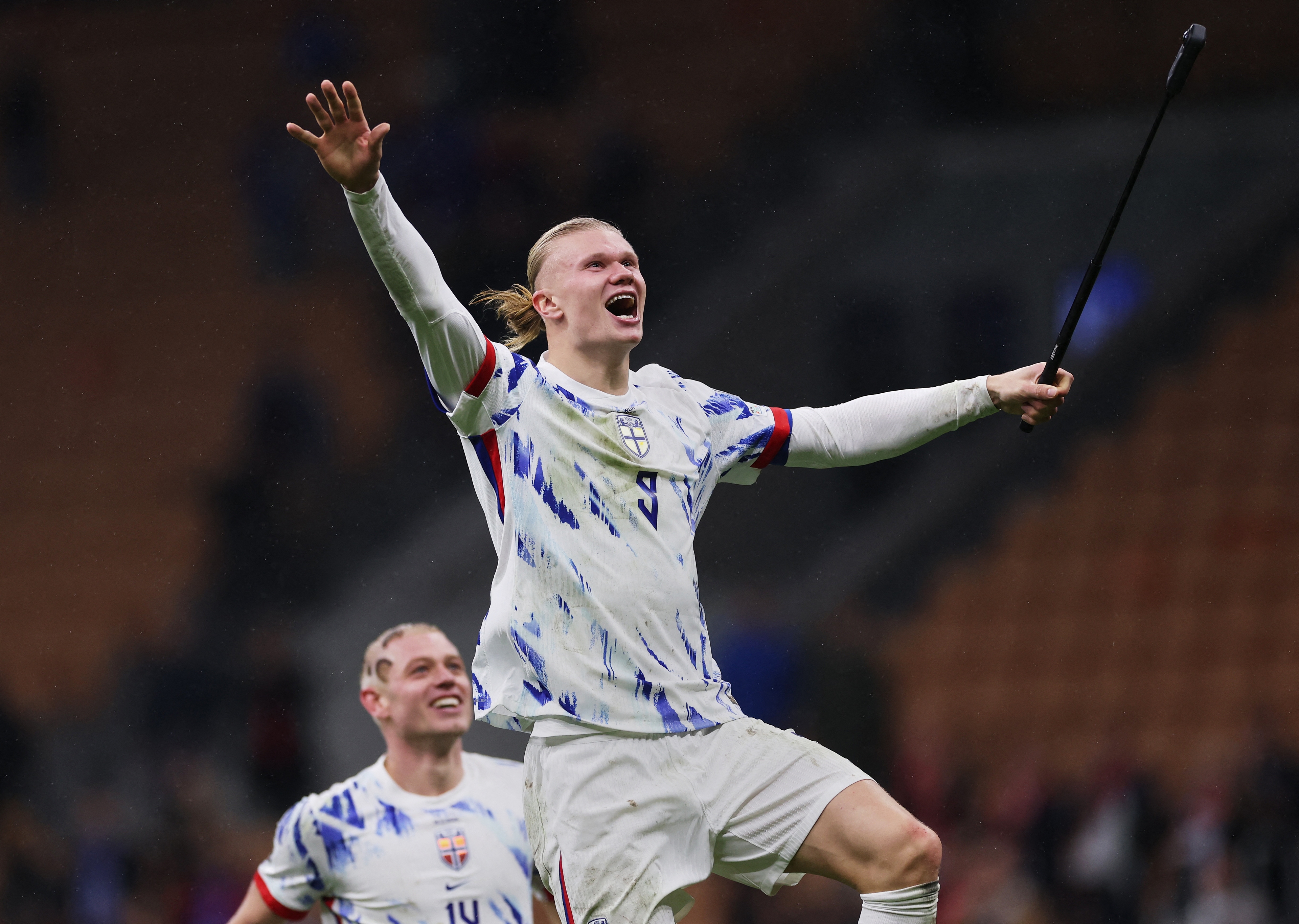 Erling Haaland Norvège joie