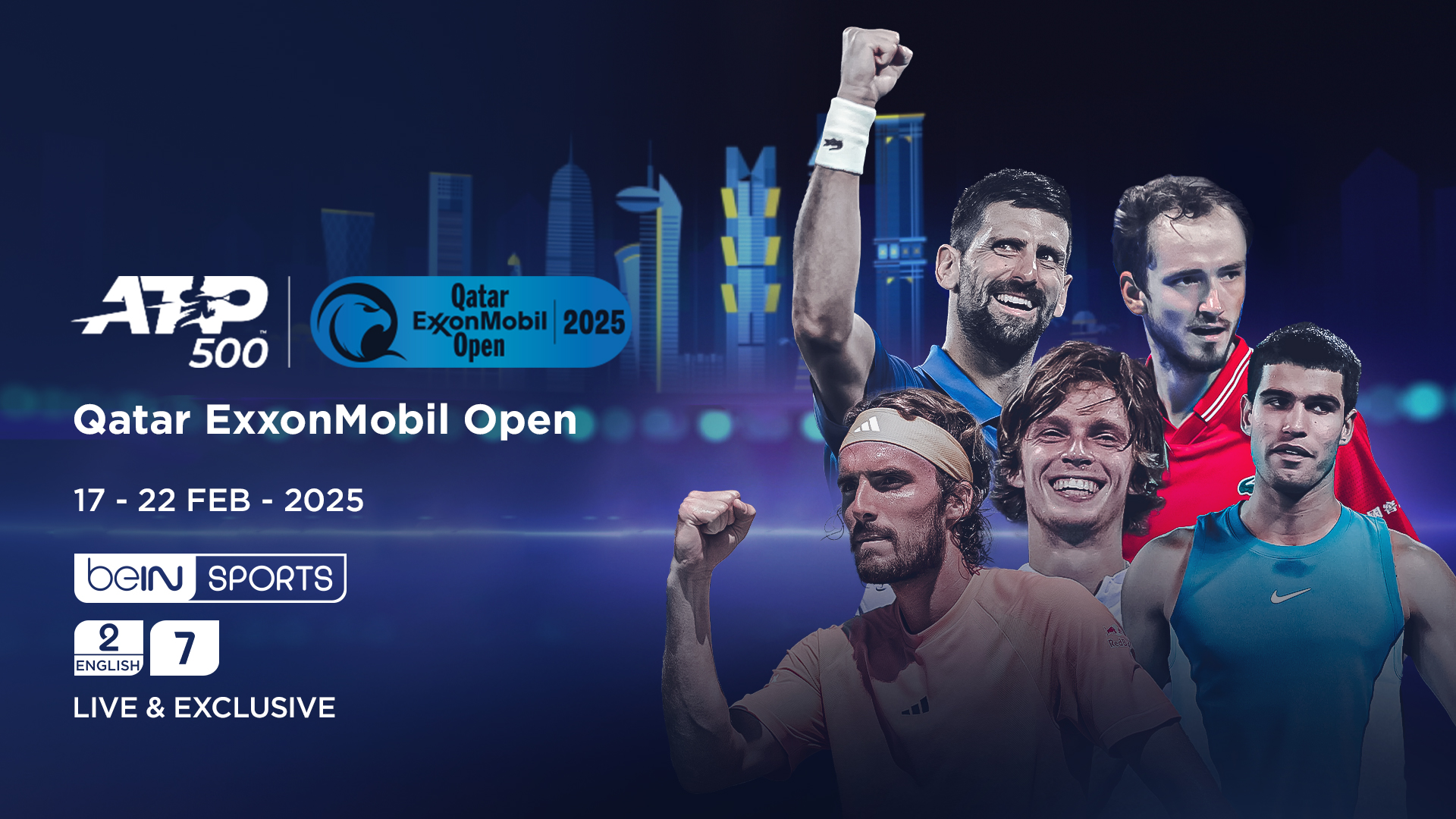 Experience tennis excellence, live & exclusive