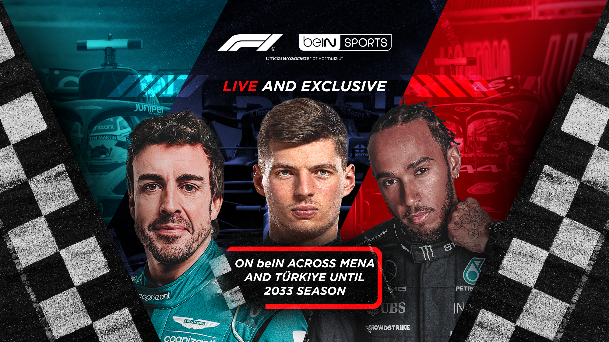 beIN MEDIA Group Secures Exclusive 10-Year Broadcast Partnership with  Formula 1 Across 25 Countries in MENA and Türkiye