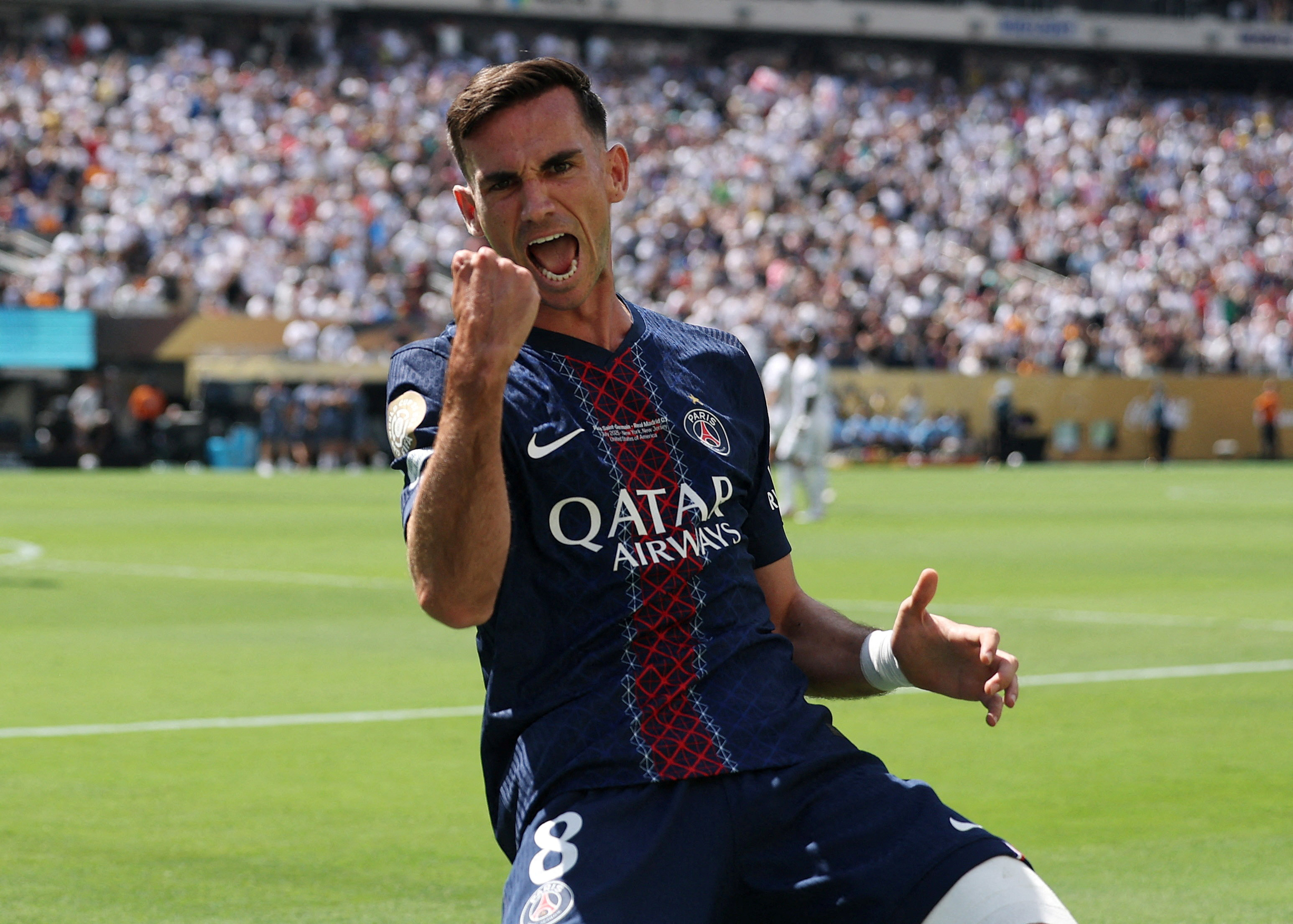 Fabian Ruiz joie PSG real