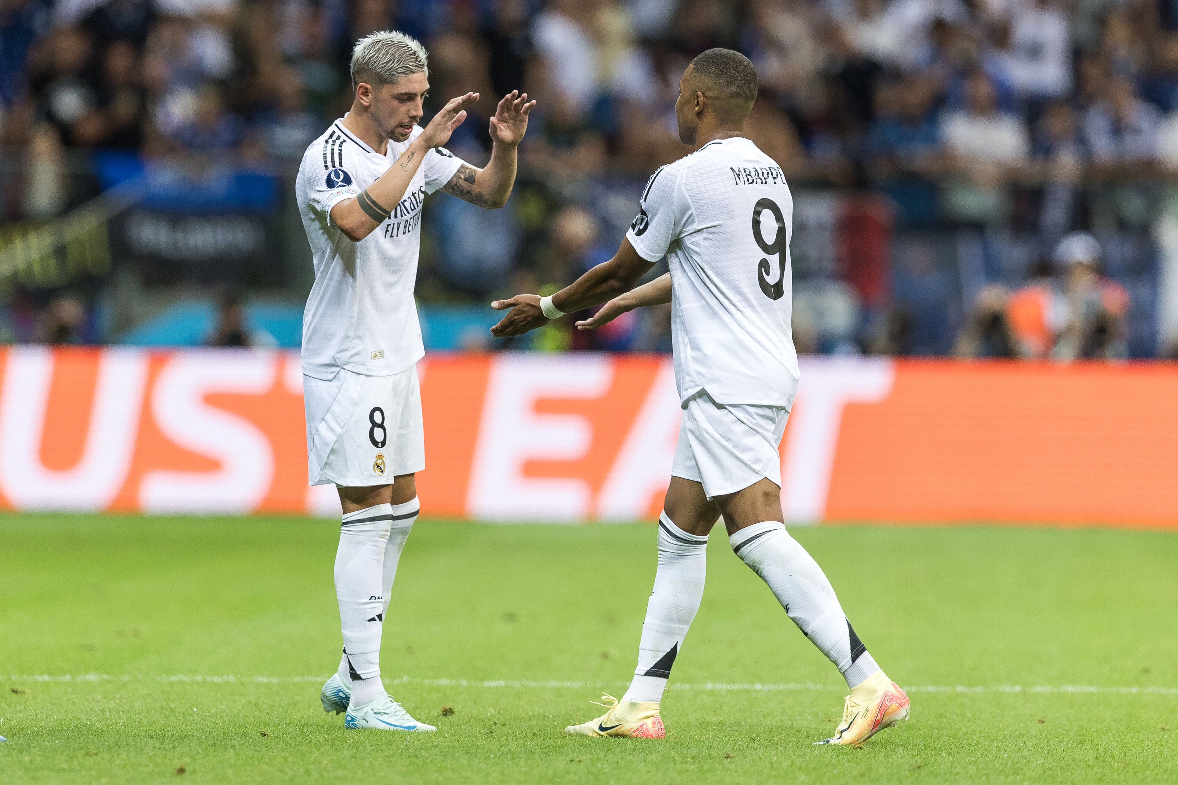 Federico Valverde et Kylian Mbappé