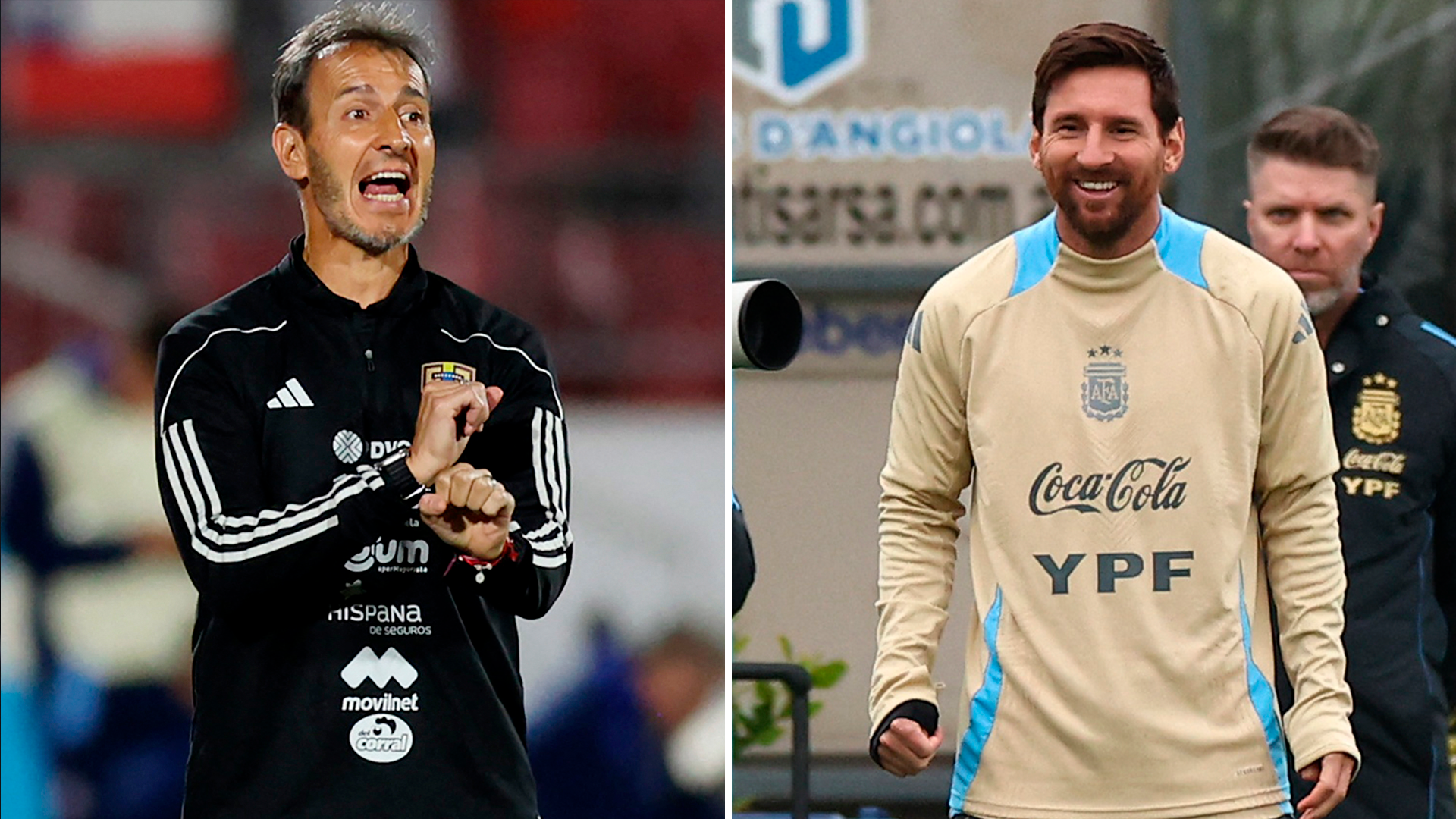 Fernando Batista y Lionel Messi