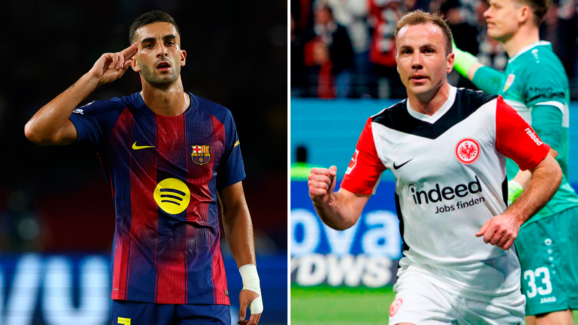 Ferrán Torres y Mario Götze