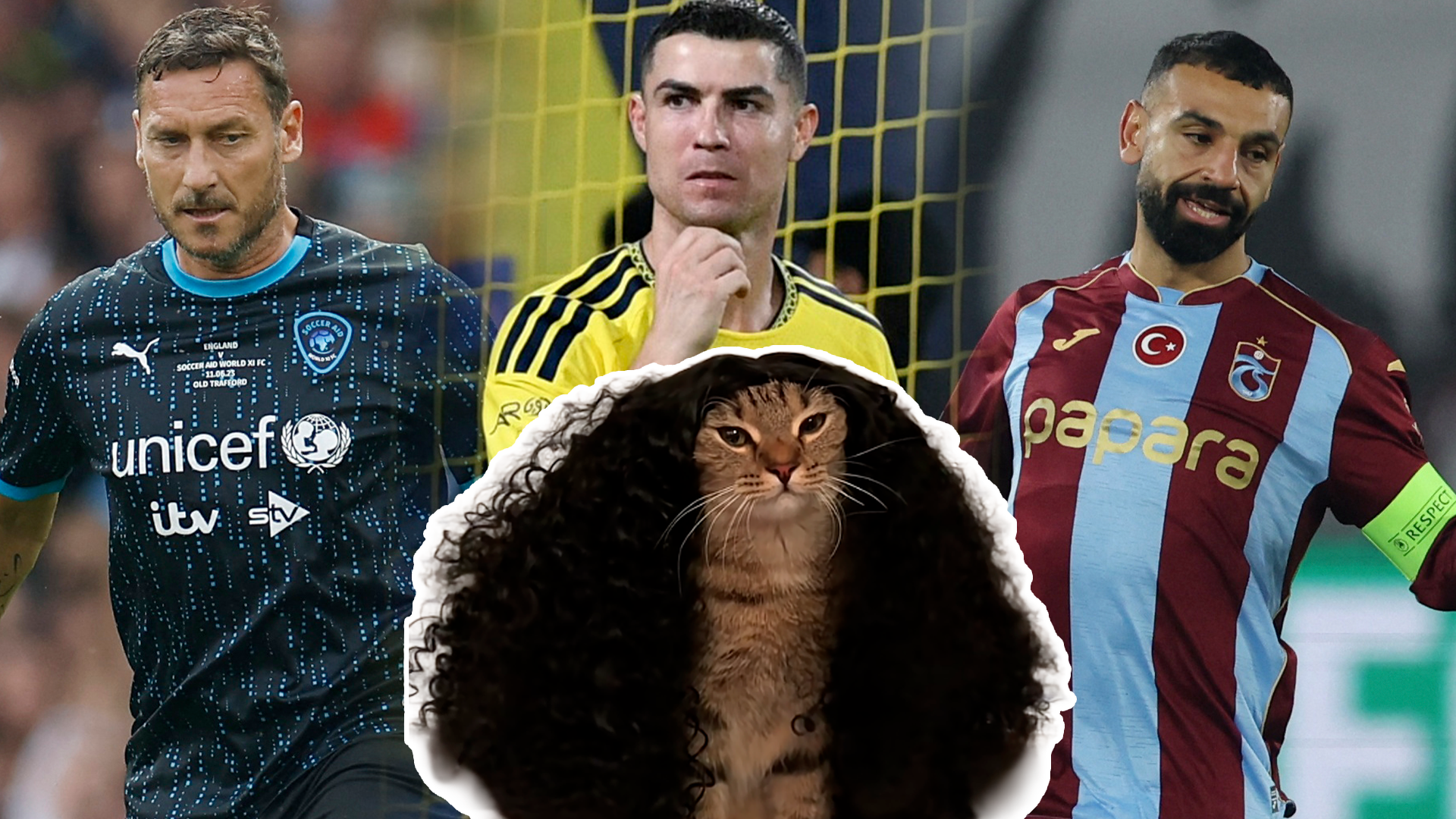 Francesco Totti, Cristiano Ronaldo, Mohamed Salah