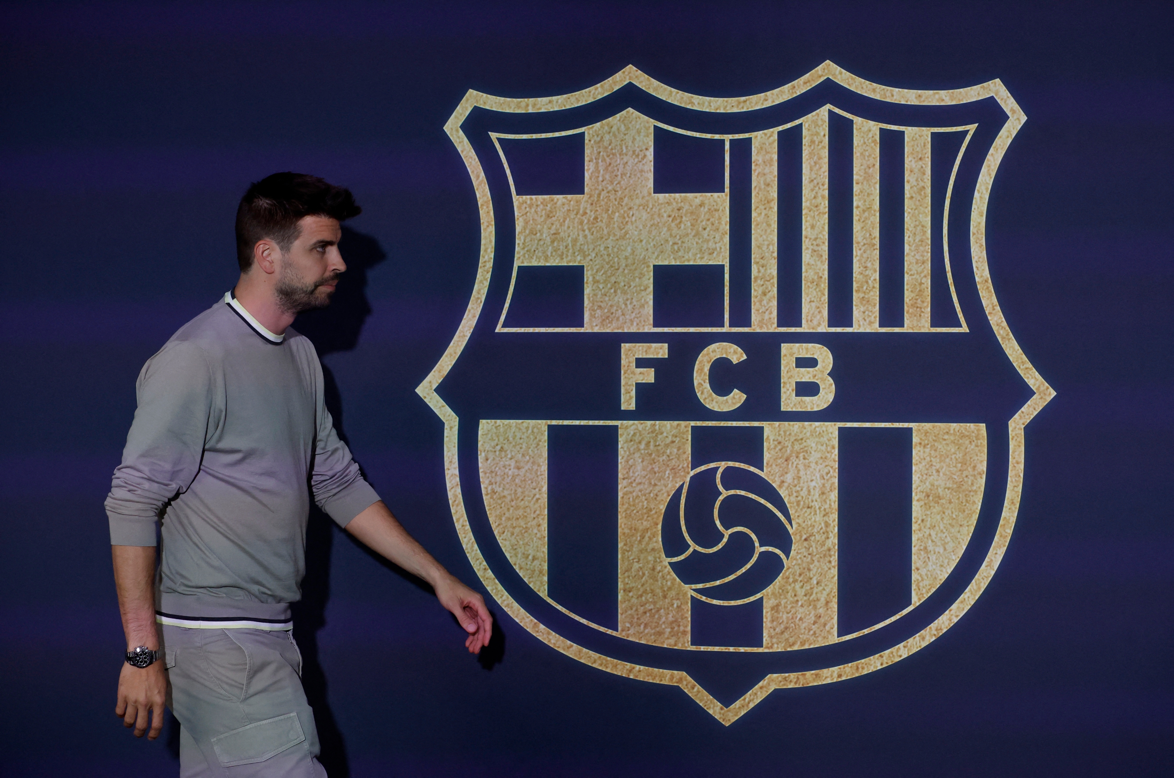 Gérard Piqué logo FC Barcelone