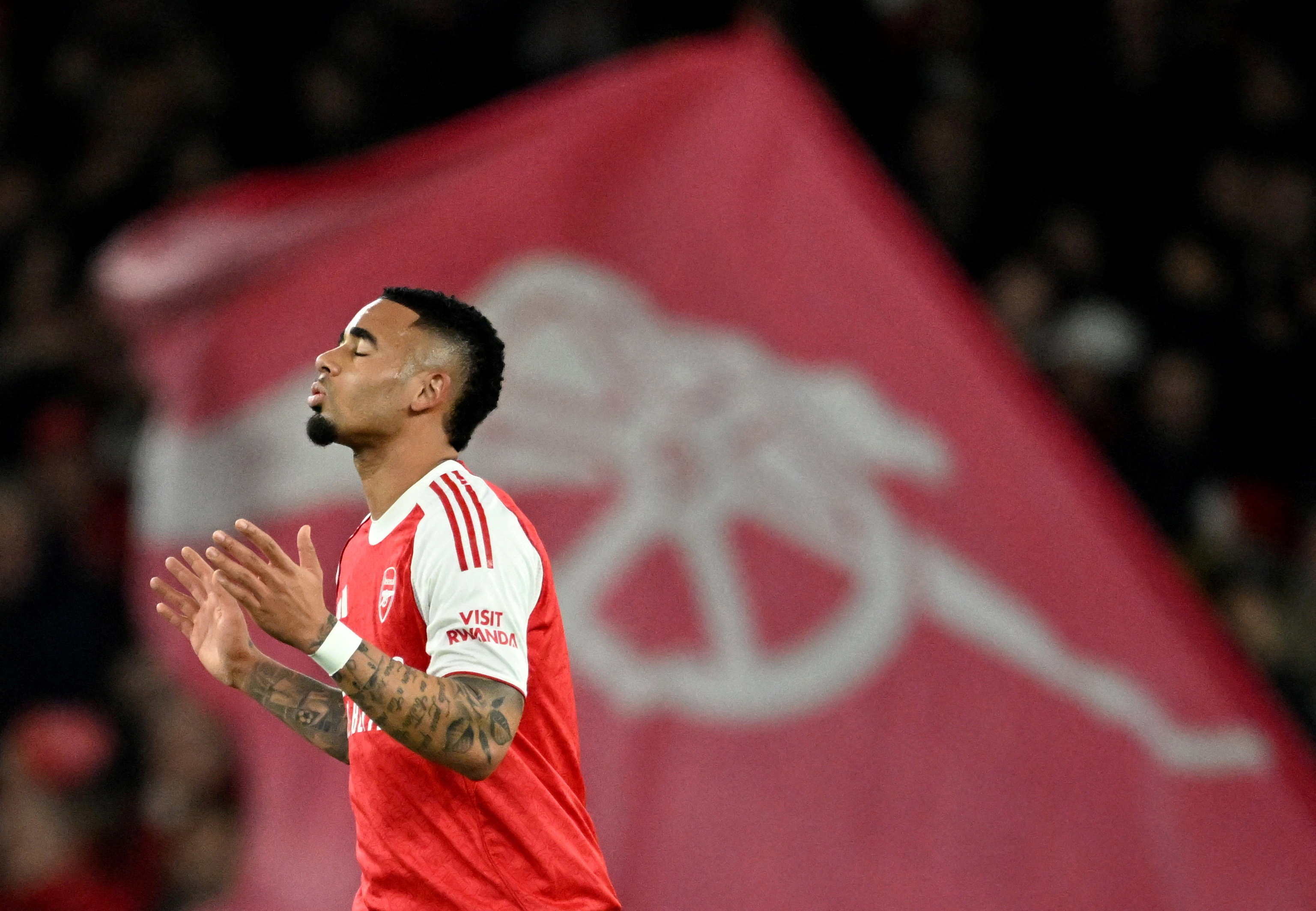 Gabriel Jesus drapeau arsenal