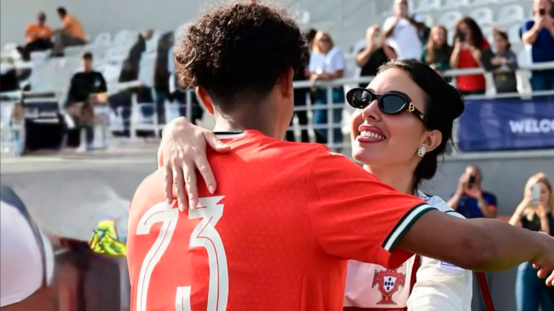 Georgina Rodrigo y Cristiano Ronaldo Junior